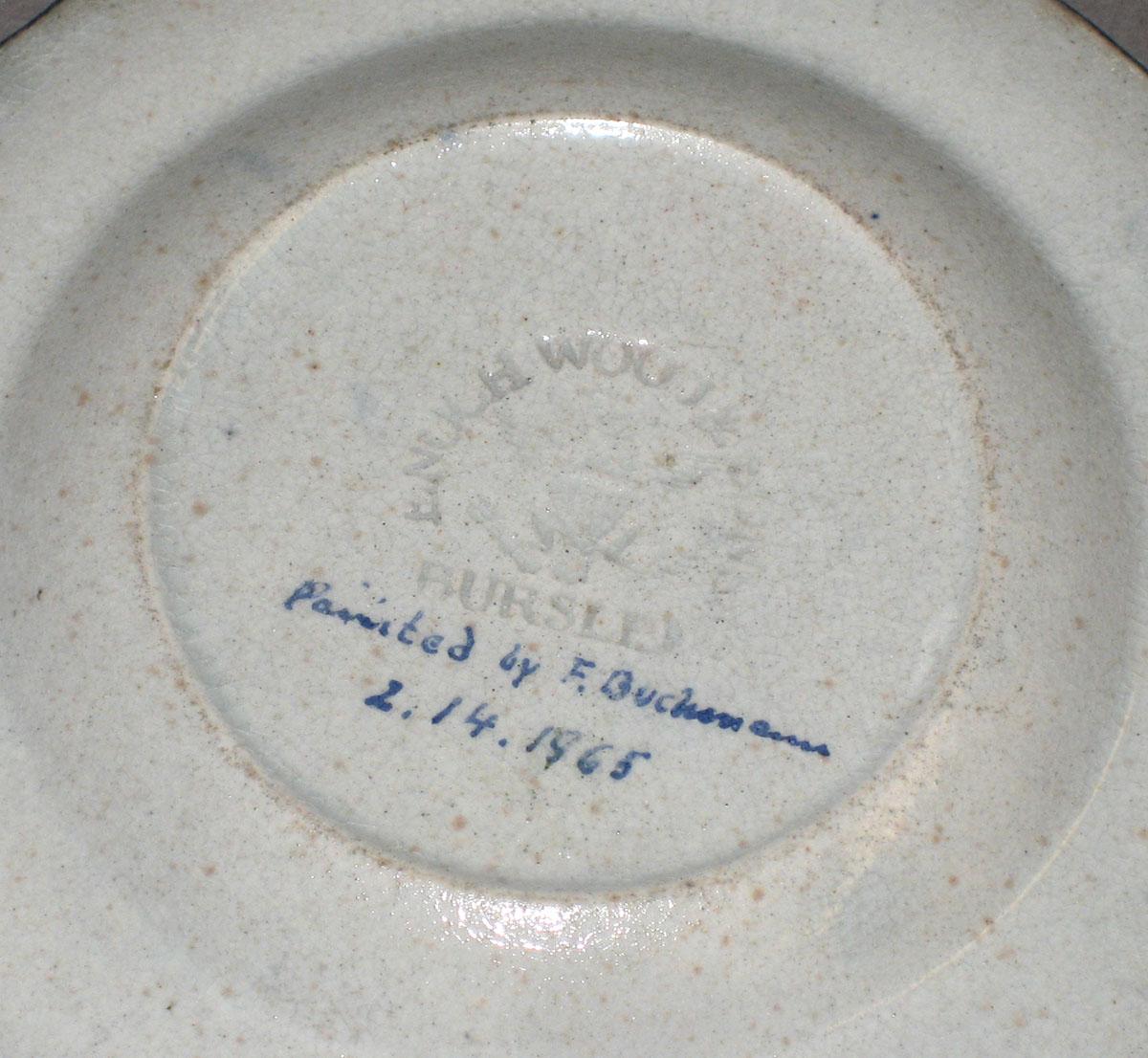 1965.0020 Plate or cup plate (mark)