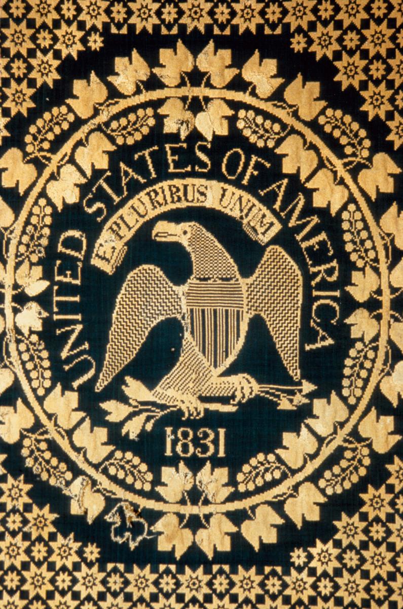 1965.0060 Coverlet (center detail)