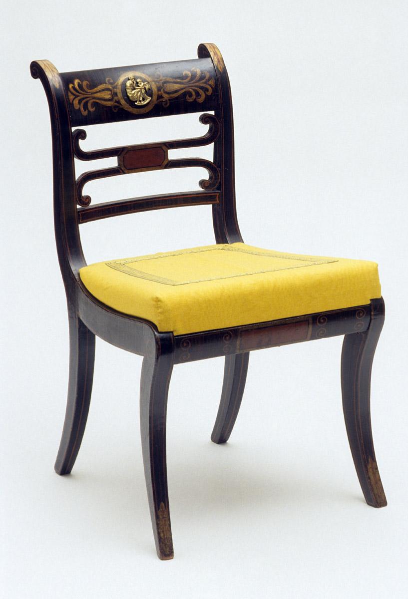 1965.0102.001 Chair, Side chair (previous upholstery)