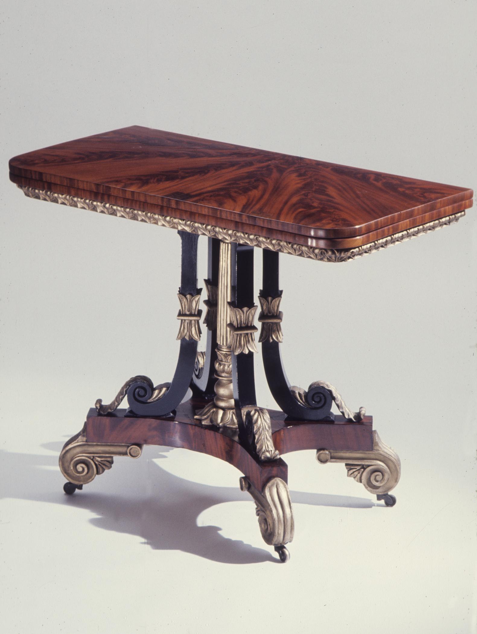 1965.0103  table, card table, whole view 1