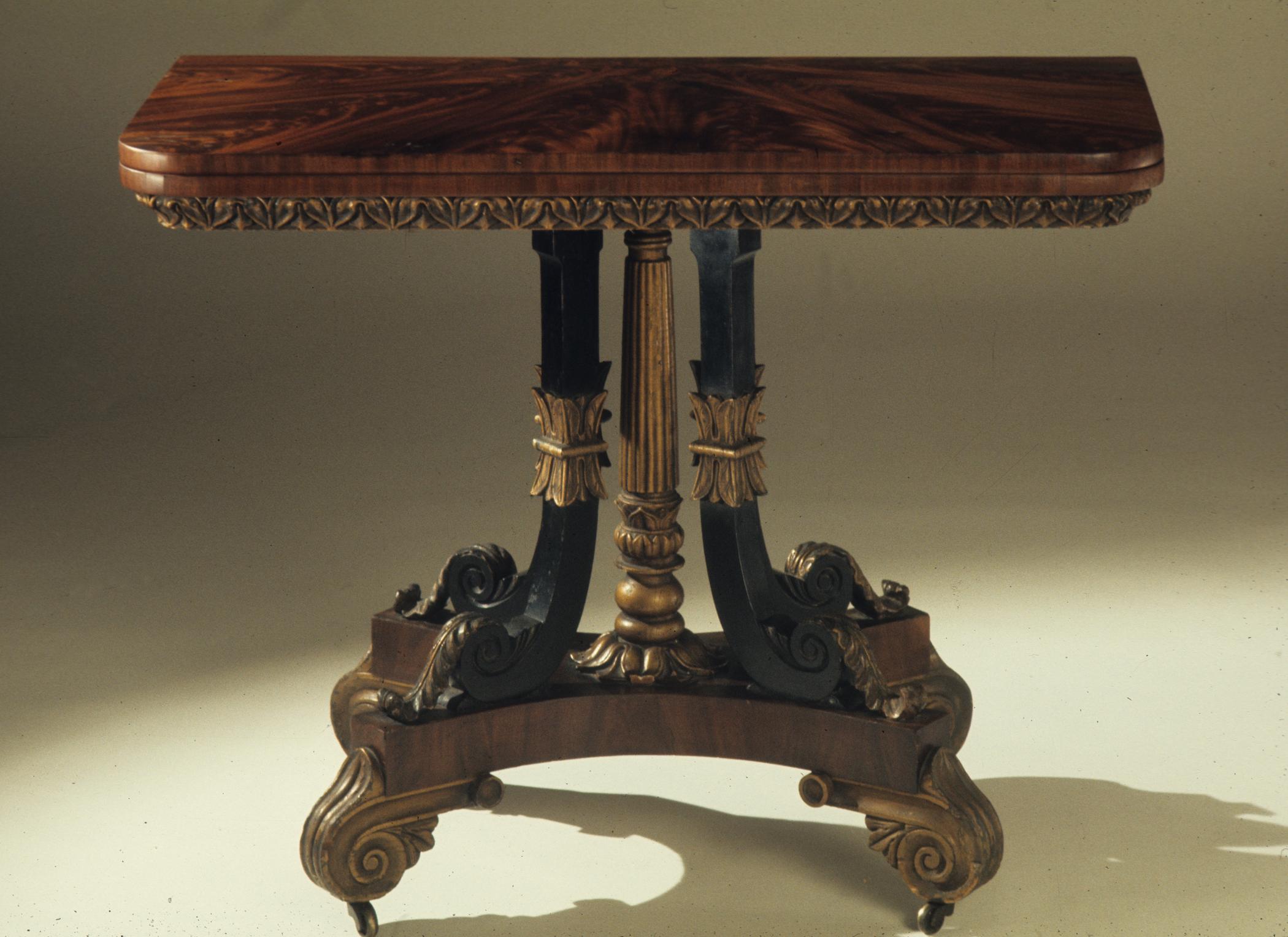 1965.0103  table, card table, whole view 2