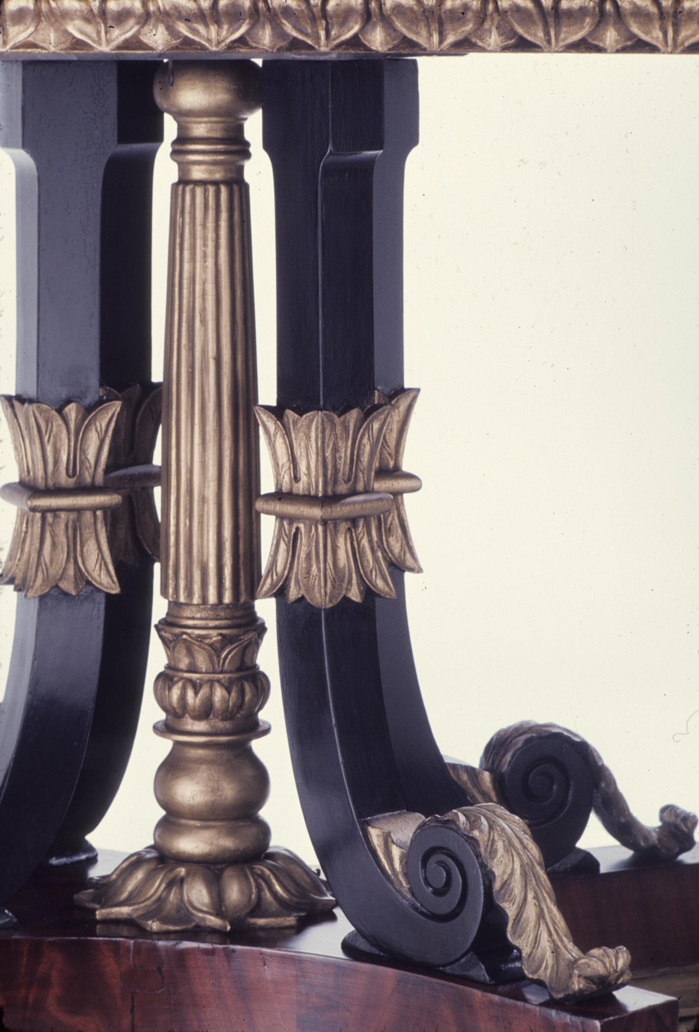 1965.0103 table, card table, detail view 2