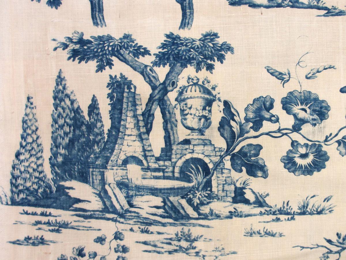 1965.0109 textile, printed detail 4