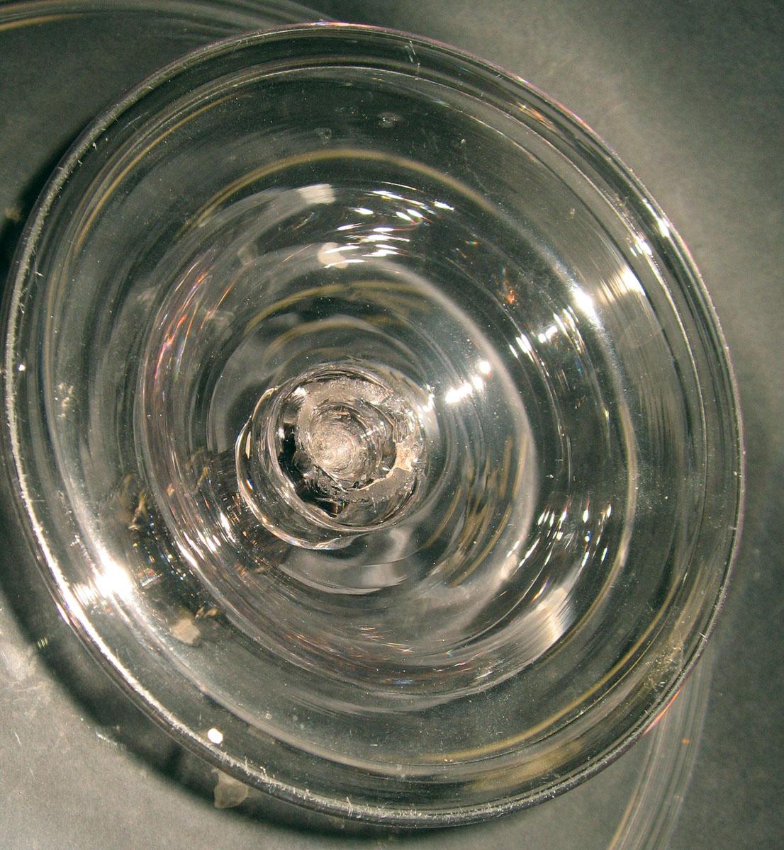 1965.0111.001 Glass salver (underside)
