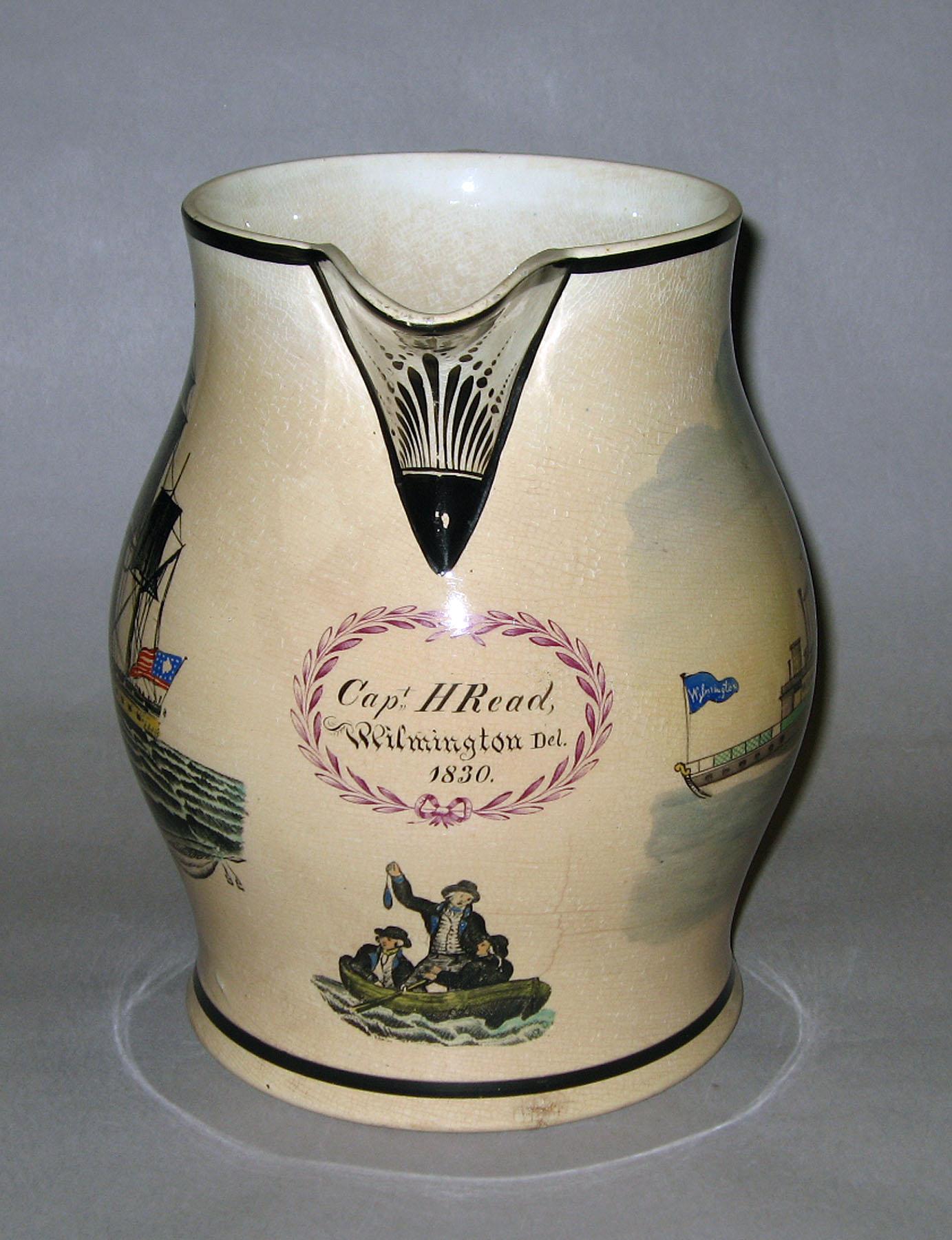 1965.0504 Creamware jug (front)