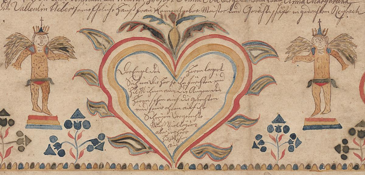 1965.0601 Fraktur, Detail 2