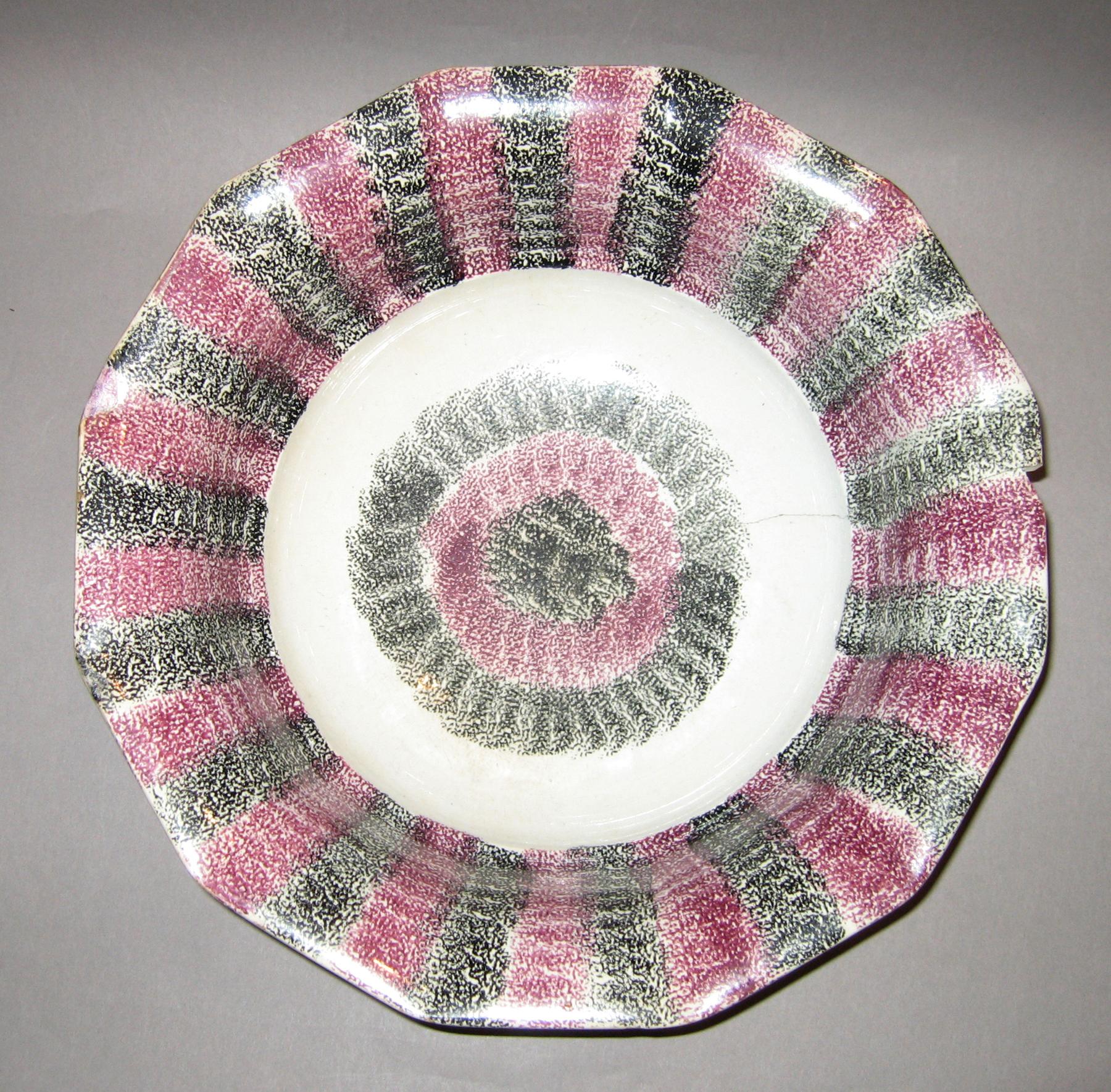 1965.0698 Spatterware bowl (view 2)
