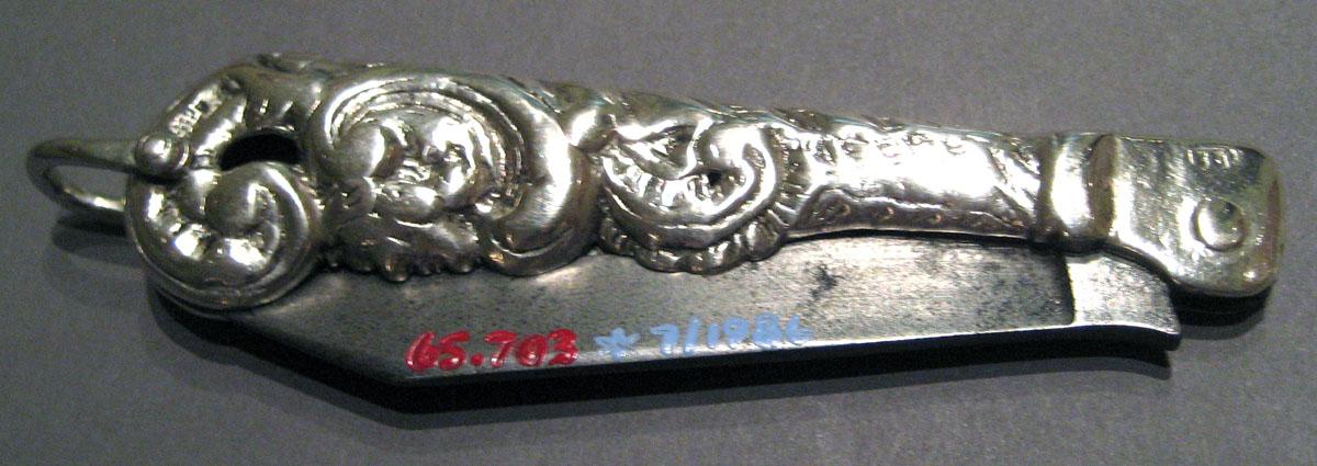 1965.0703 Silver and Iron Penknife side 2