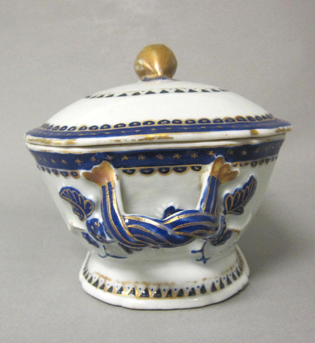 1965.0718.022 A,B Porcelain tureen handle