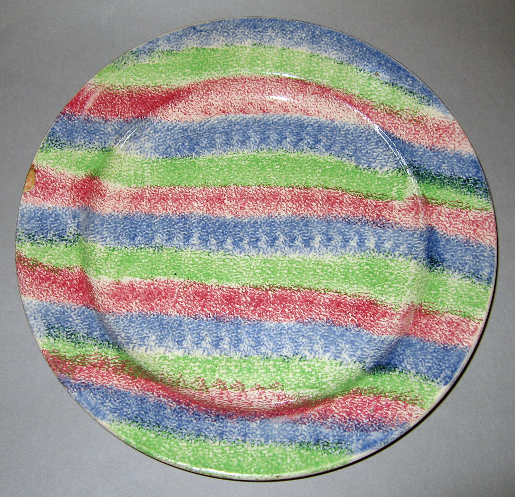1965.0722.001 Spatterware plate