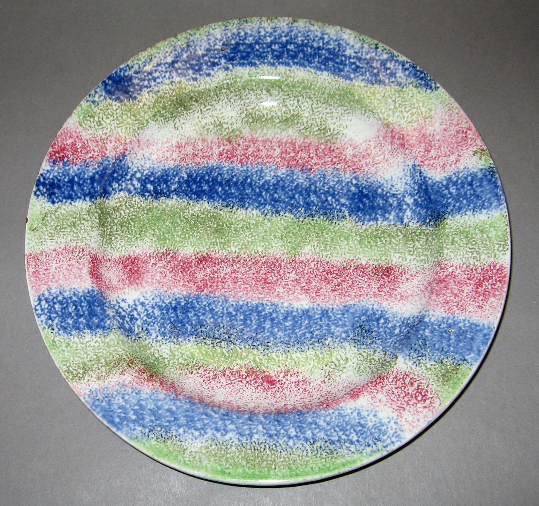 1965.0723.001 Spatterware plate