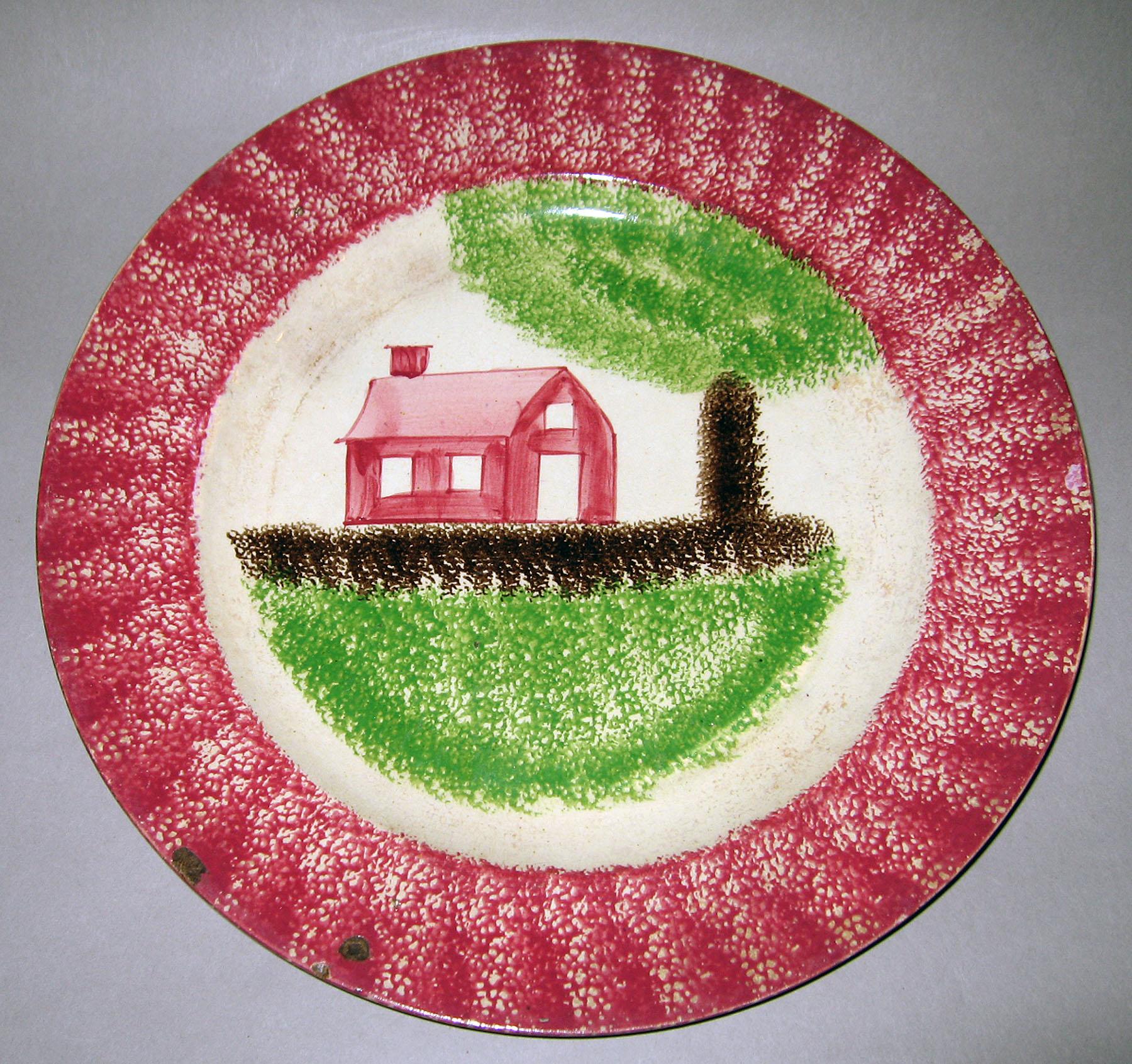 1965.0735.001 Spatterware plate