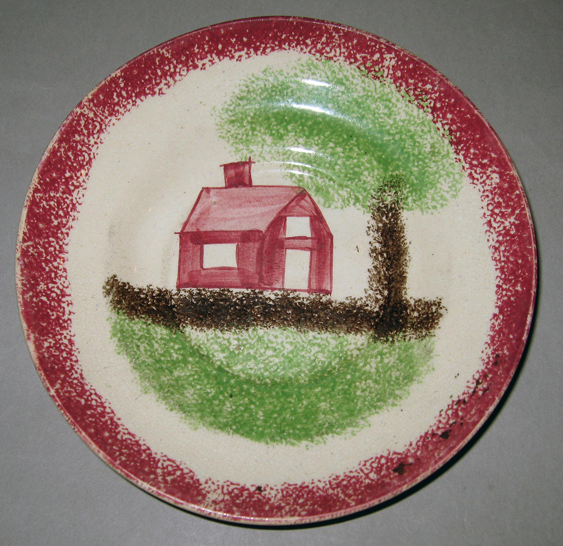 1965.0735.014 Spatterware plate