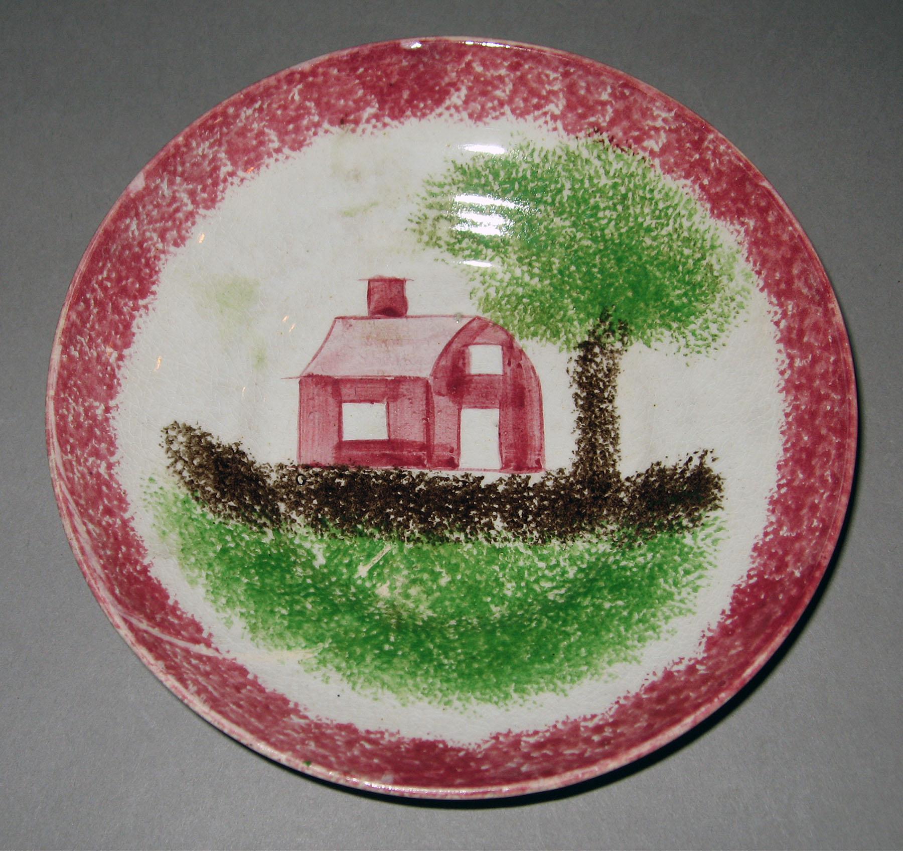 1965.0735.015 Spatterware saucer