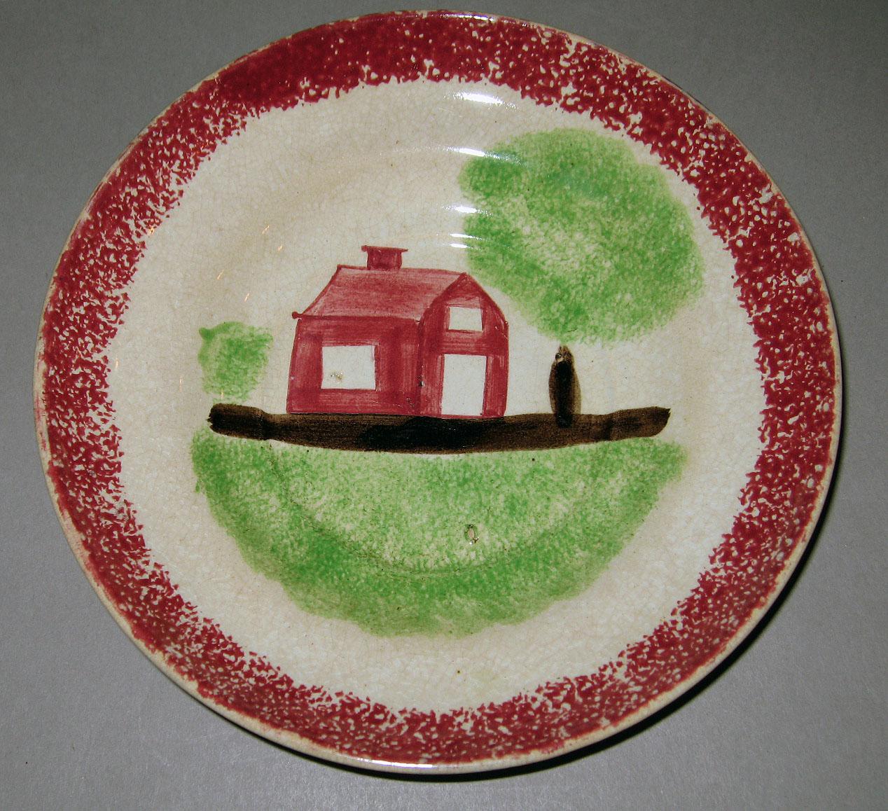 1965.0739 Spatterware saucer