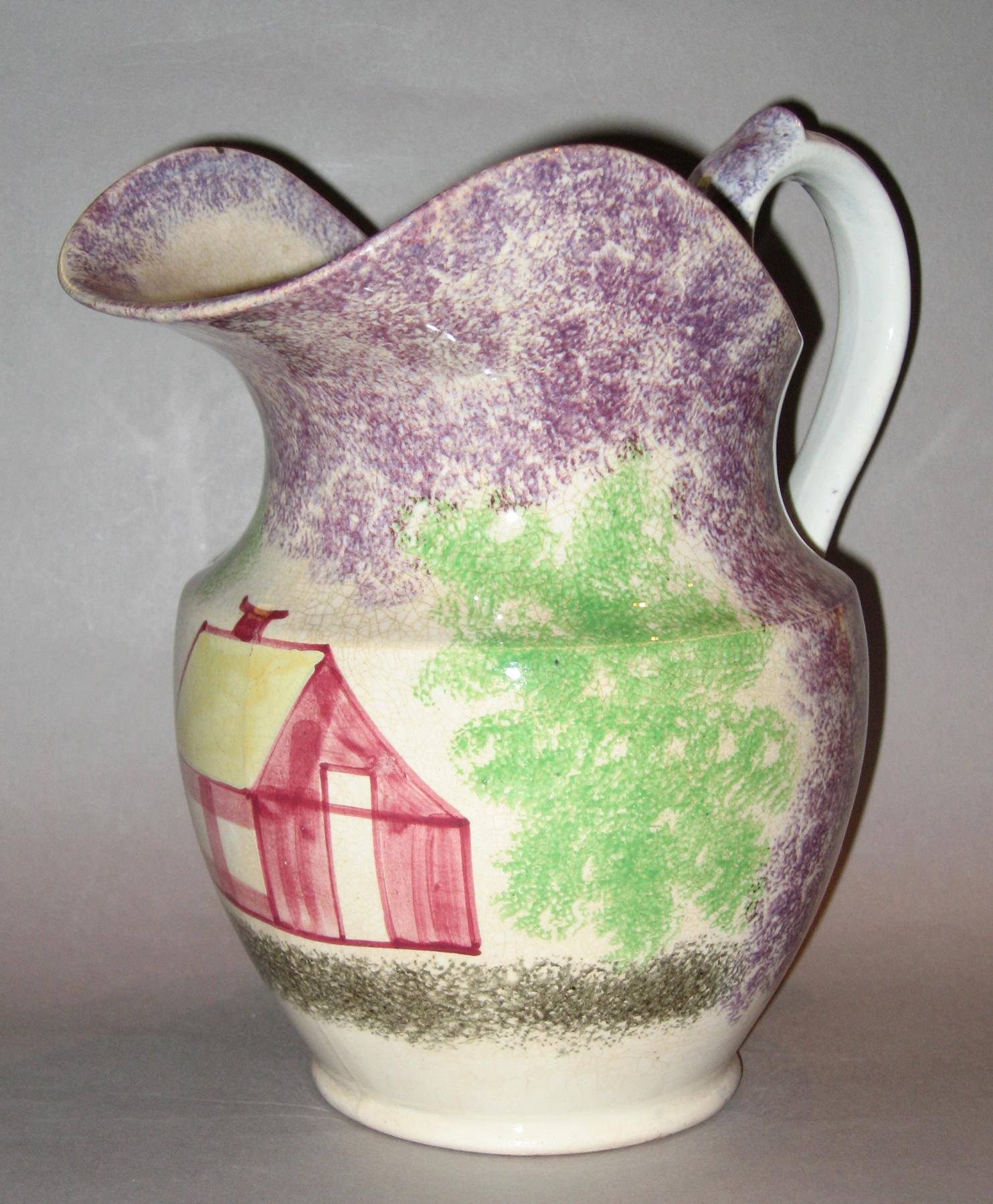1965.1040 Spatterware jug