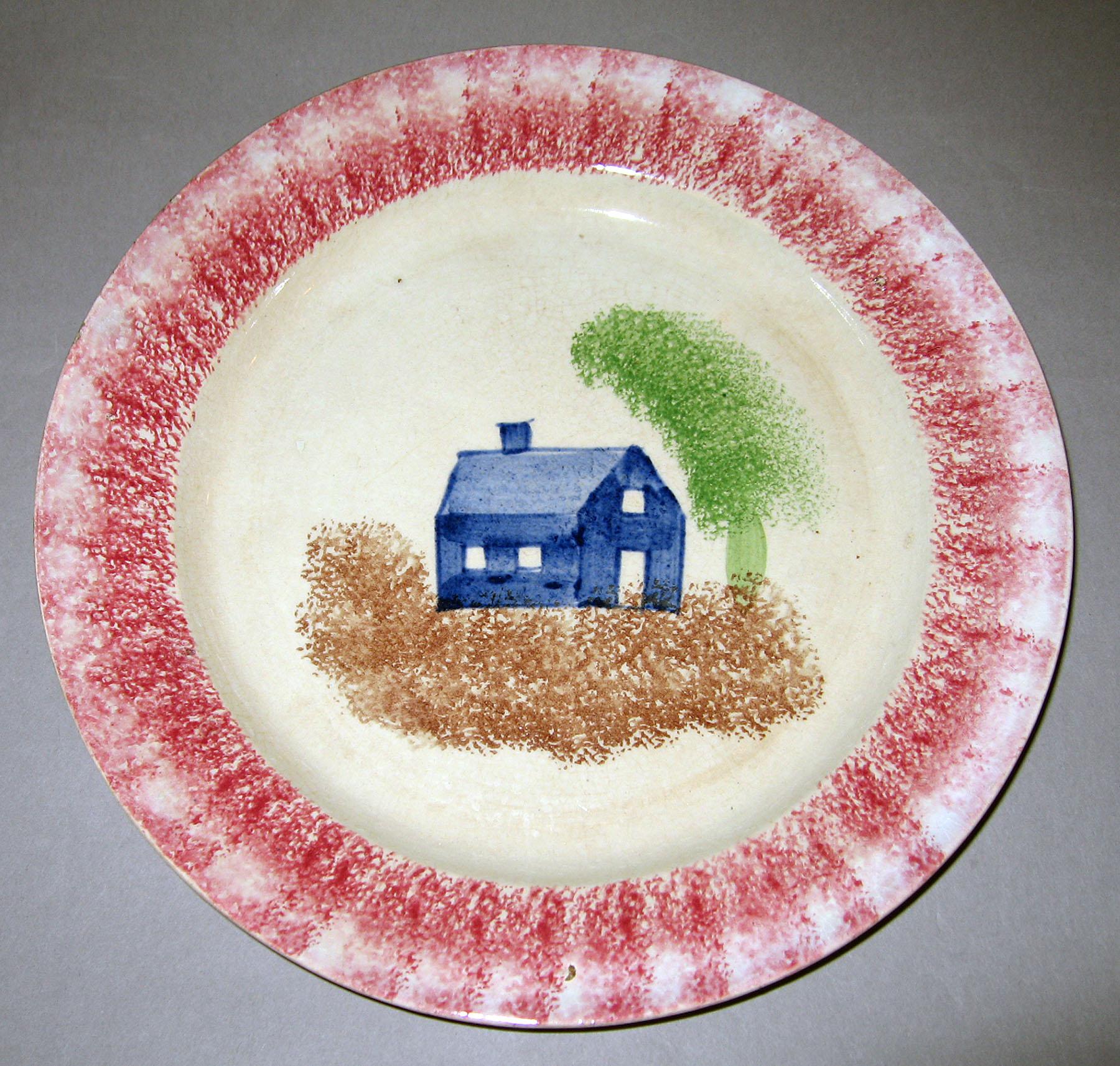 1965.0741.001 Spatterware plate
