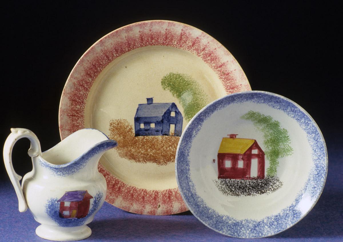 1965.0791, 1965.0741.001, 1965.0797 Spatterware group