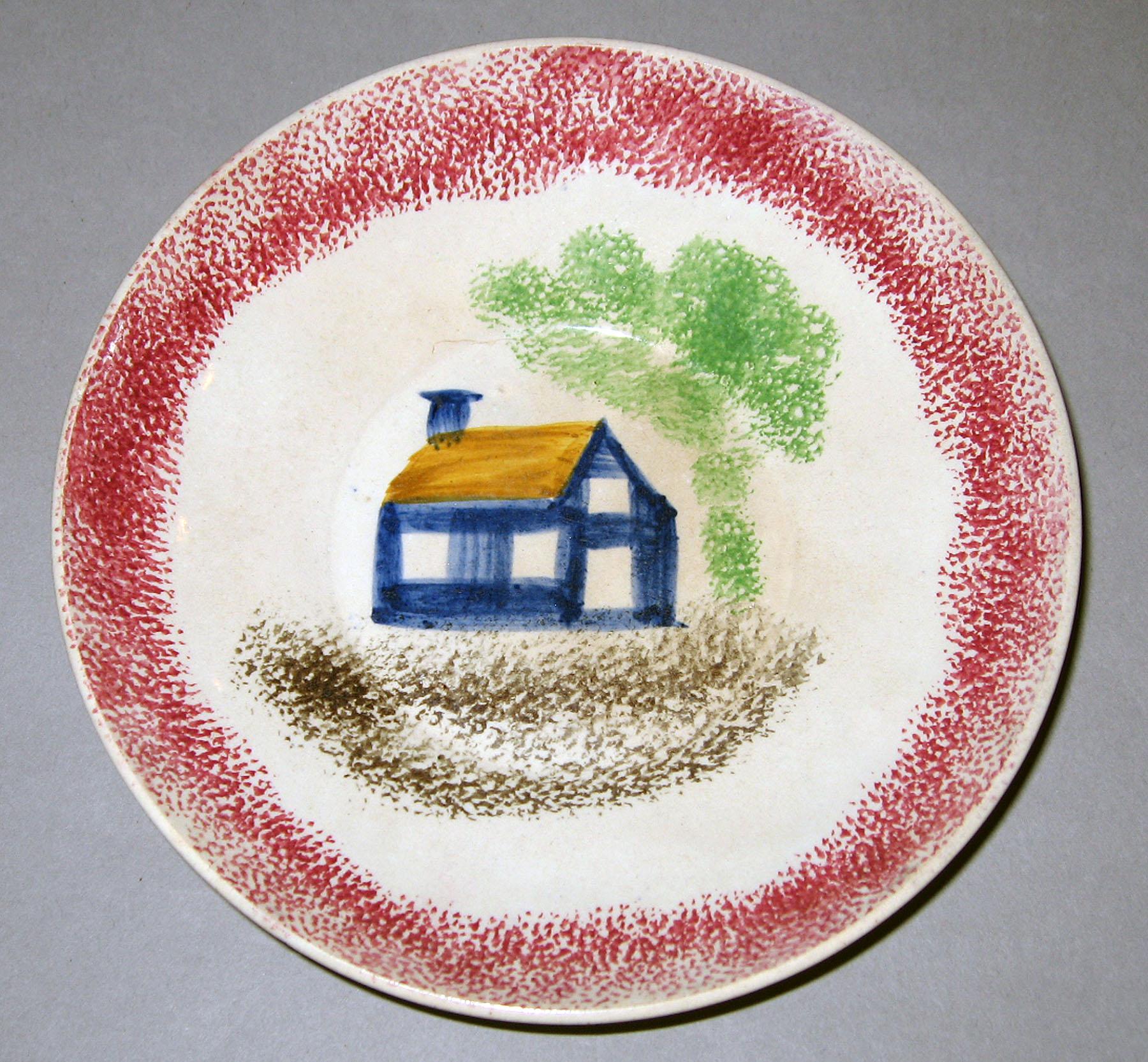 1965.0743.001 Spatterware saucer