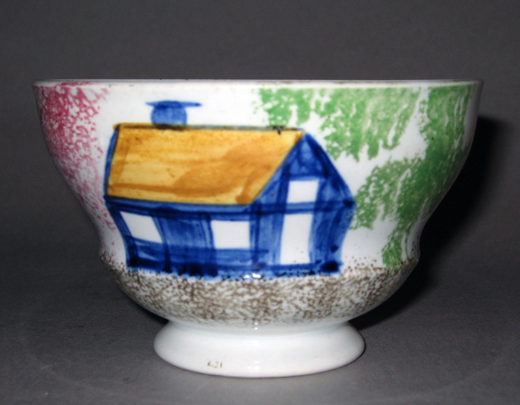 1965.0746.004 Spatterware teabowl