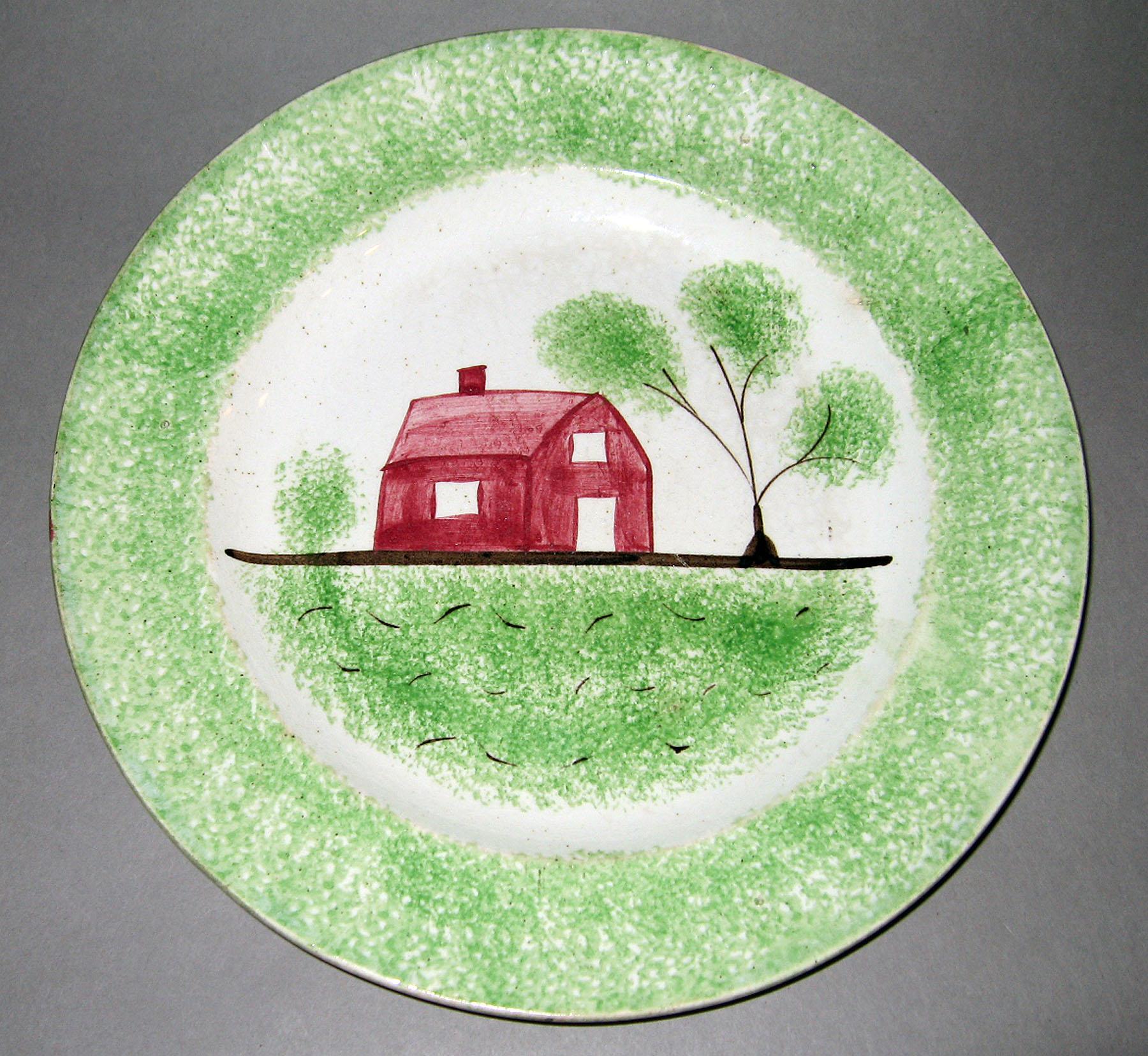 1965.0783.002 Spatterware plate