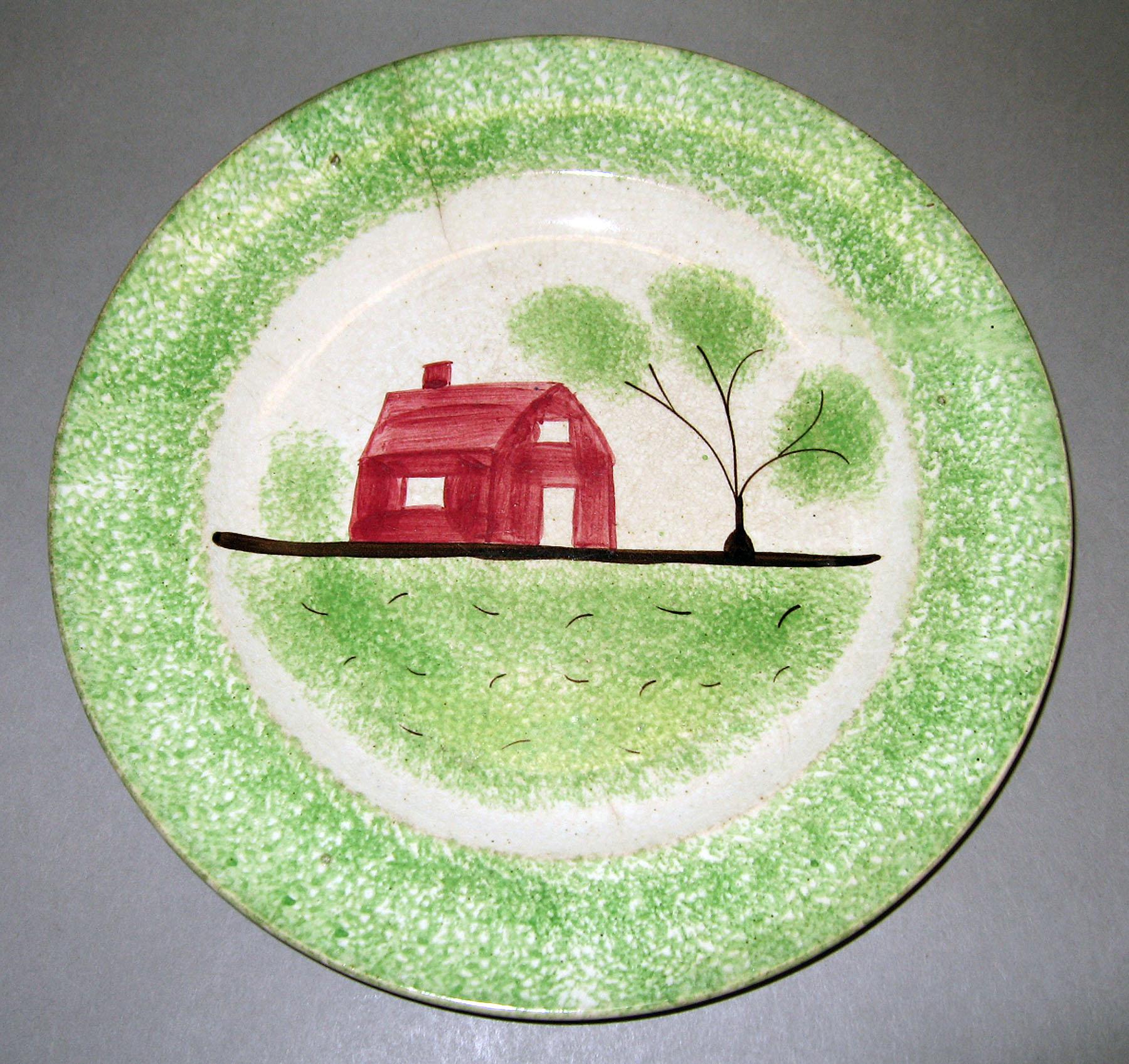 1965.0783.005 Spatterware plate