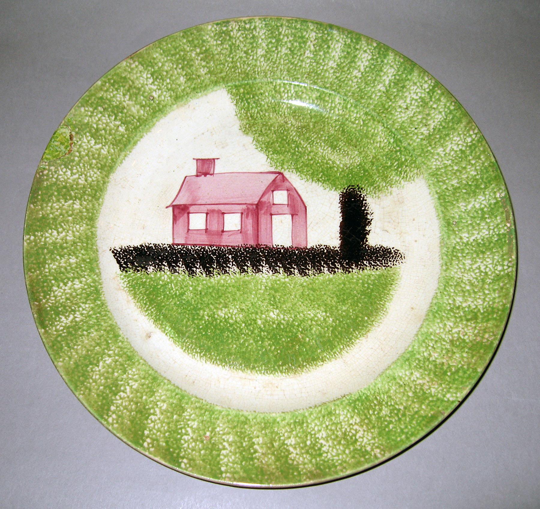 1965.0785.003 Spatterware plate