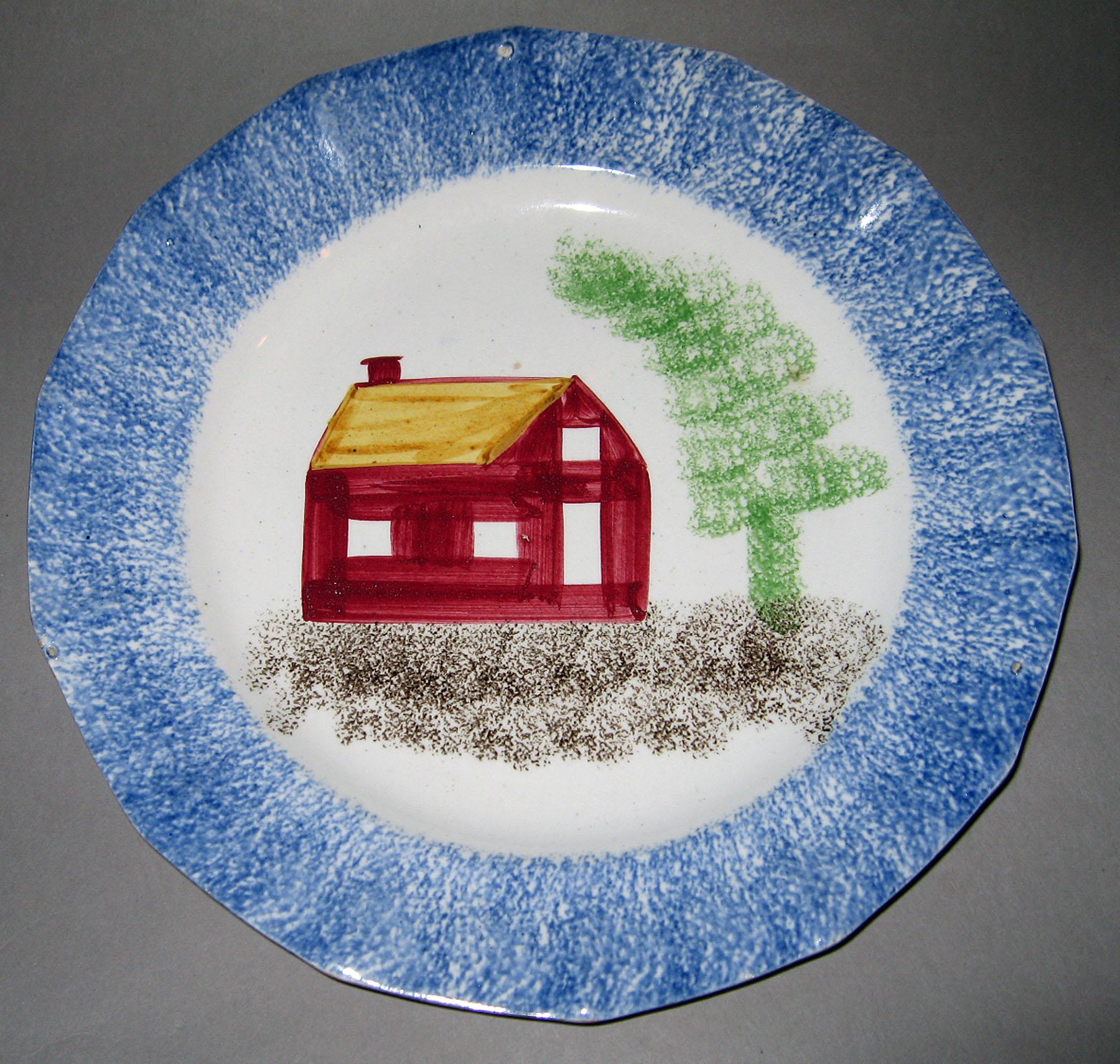 1965.0795.001 Spatterware plate