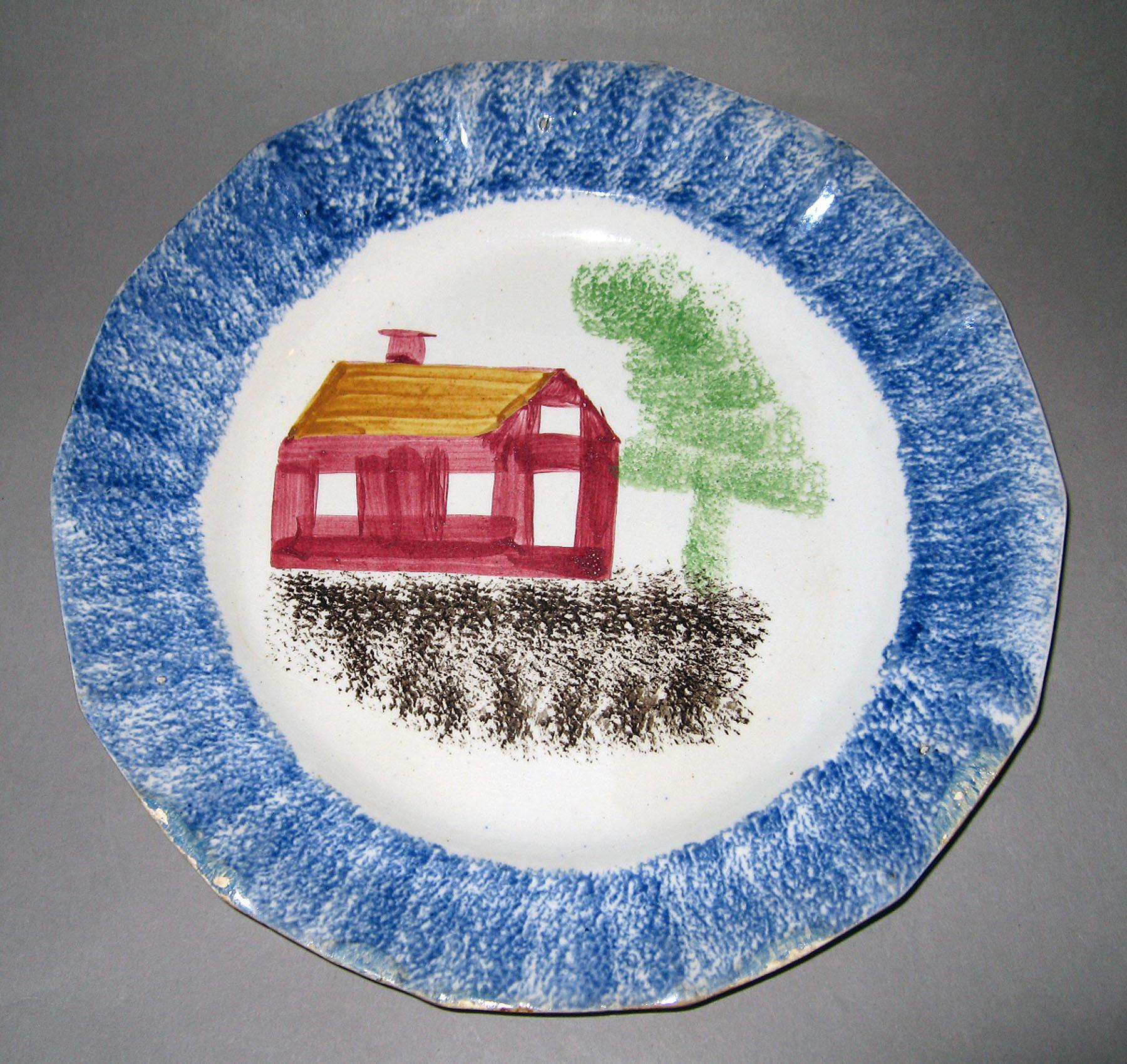 1965.0795.002 Spatterware plate