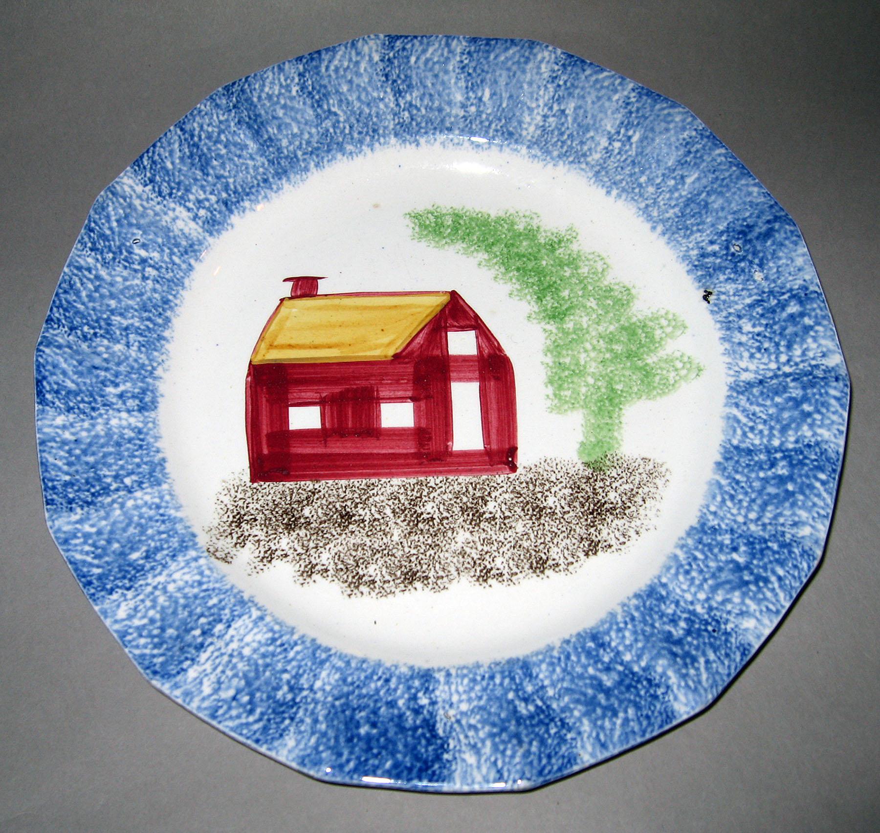 1965.0795.003 Spatterware plate