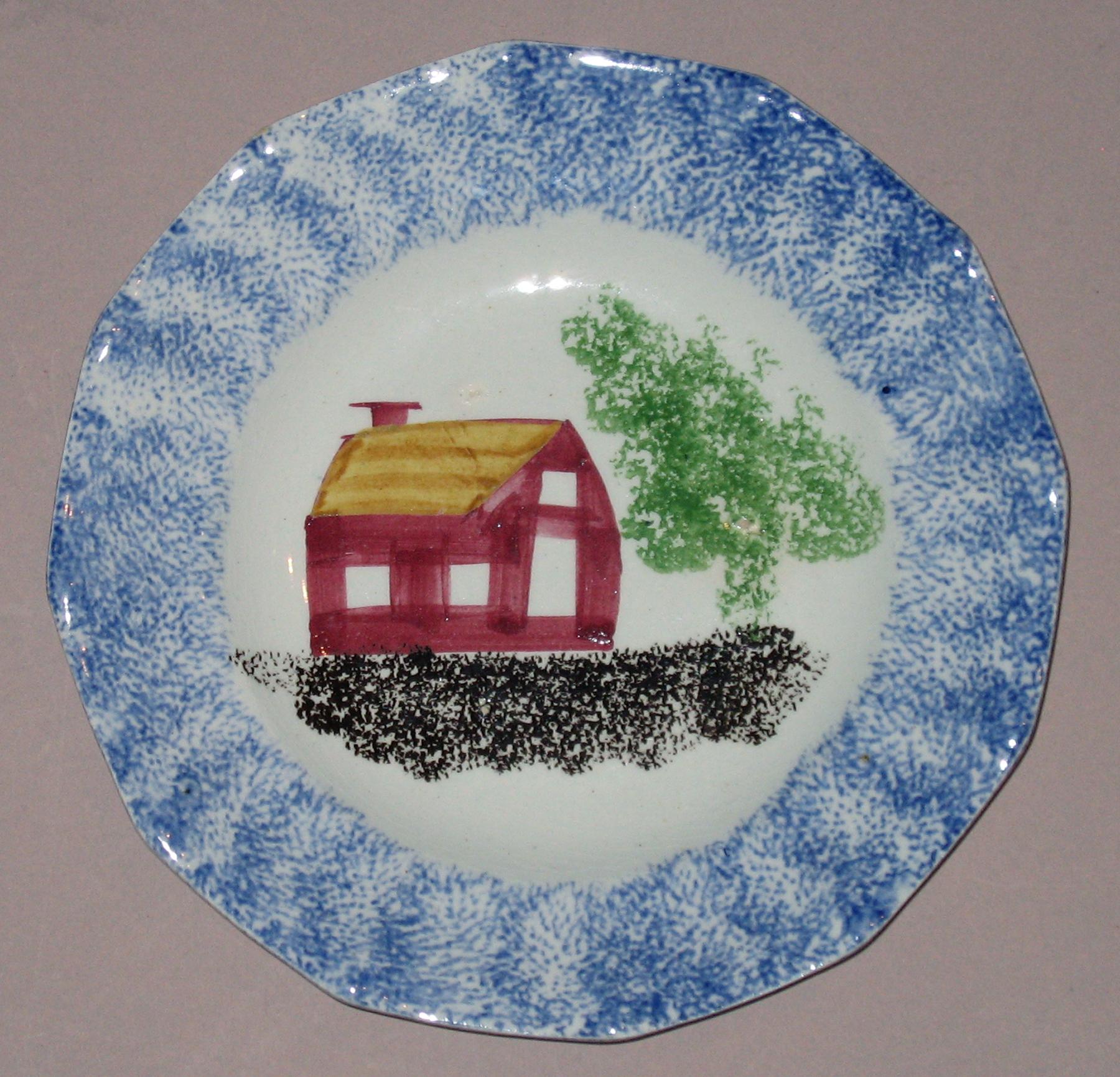 1965.0795.005 Spatterware plate