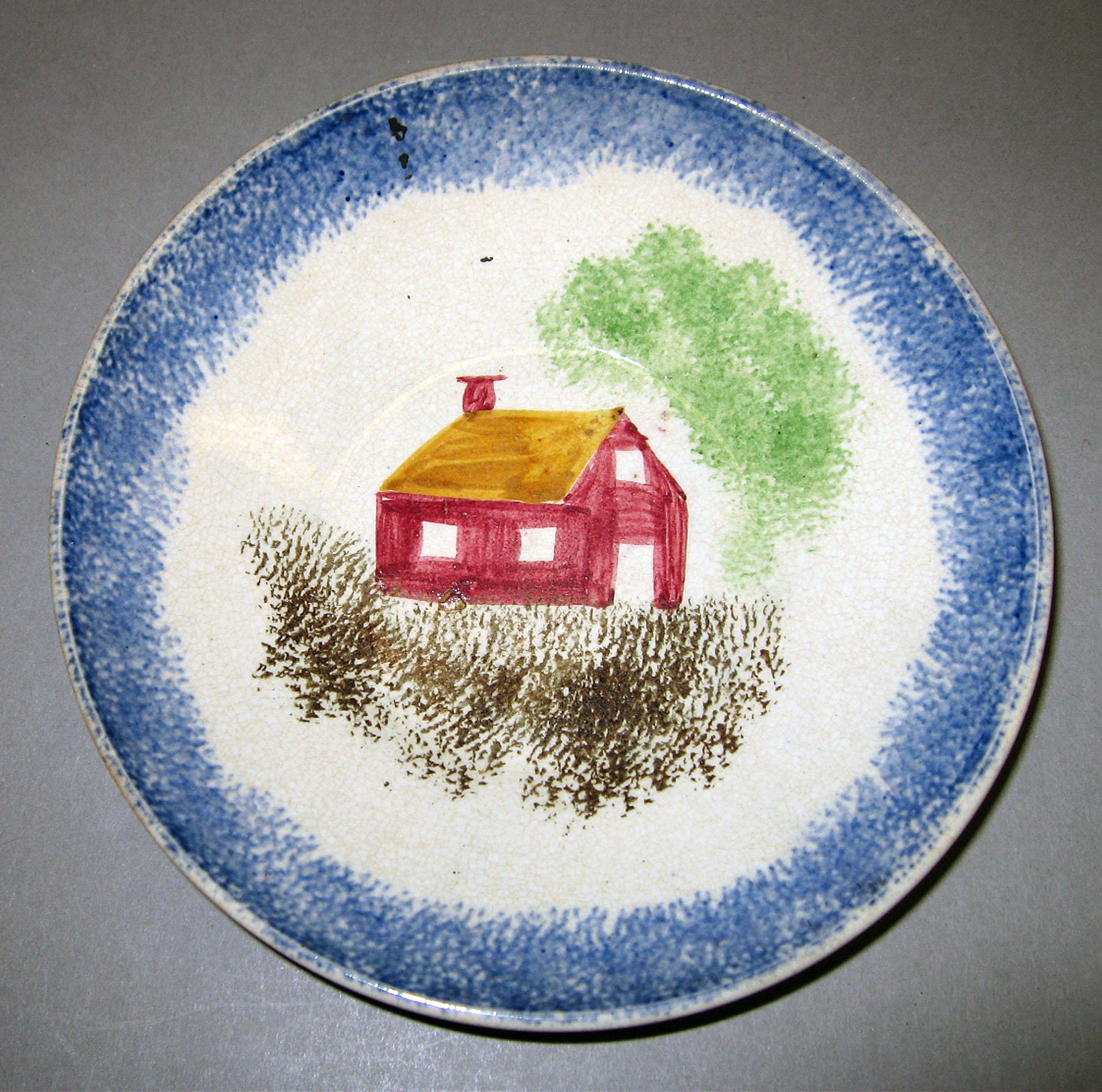 1965.0796.002 Spatterware saucer