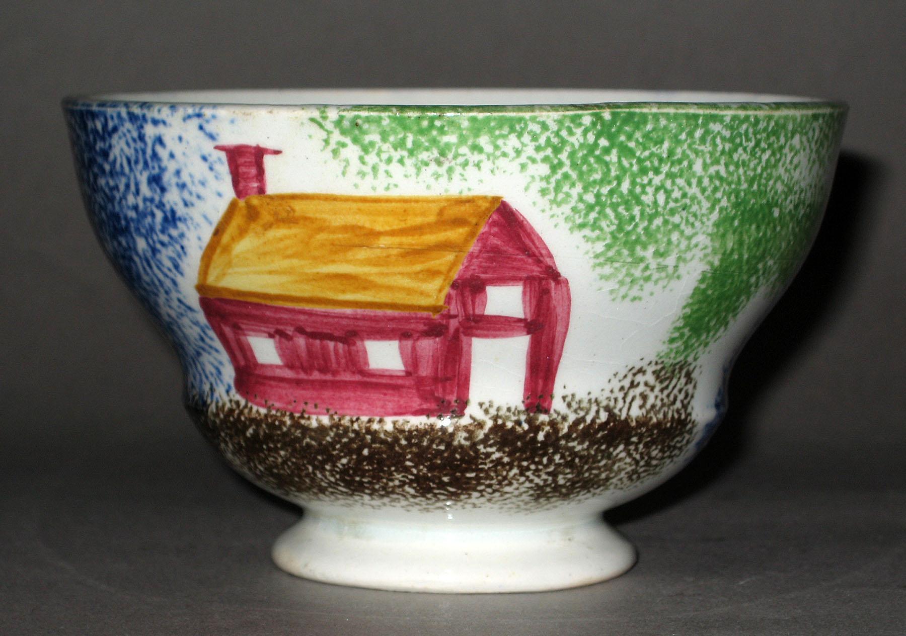 1965.0798.001 Spatterware teabowl