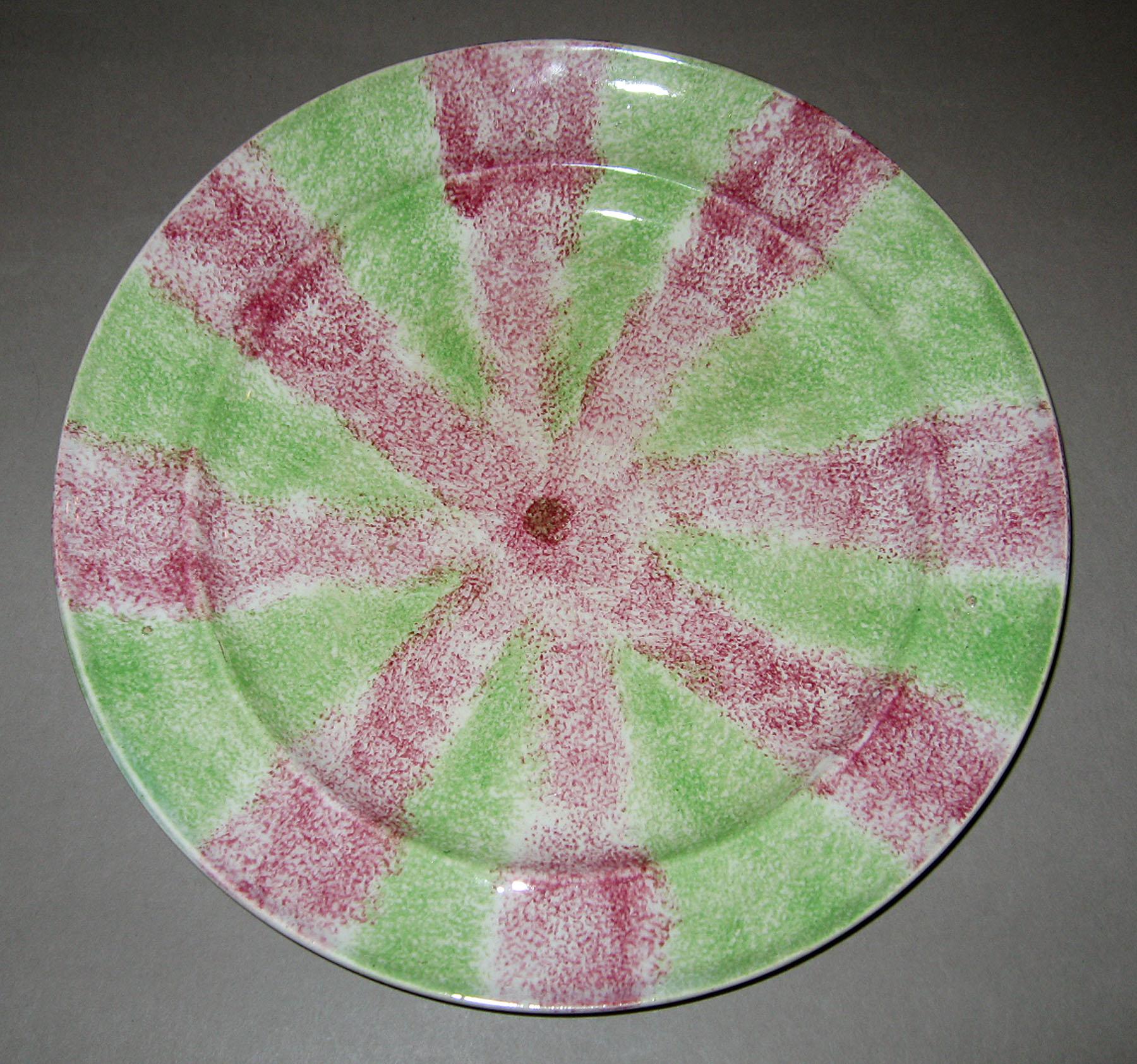 1965.0801.001 Spatterware plate