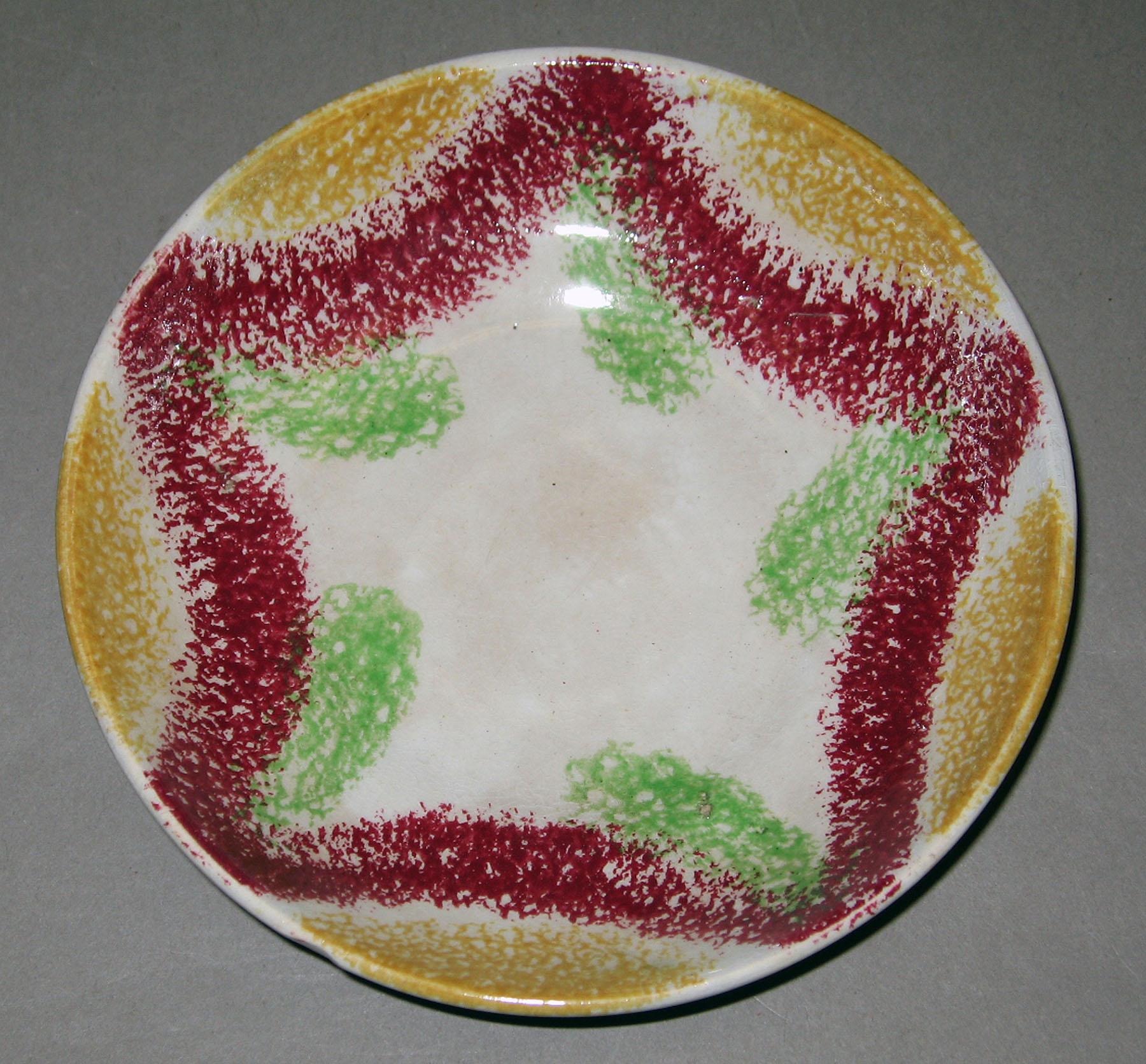 1965.0817.001 Spatterware saucer