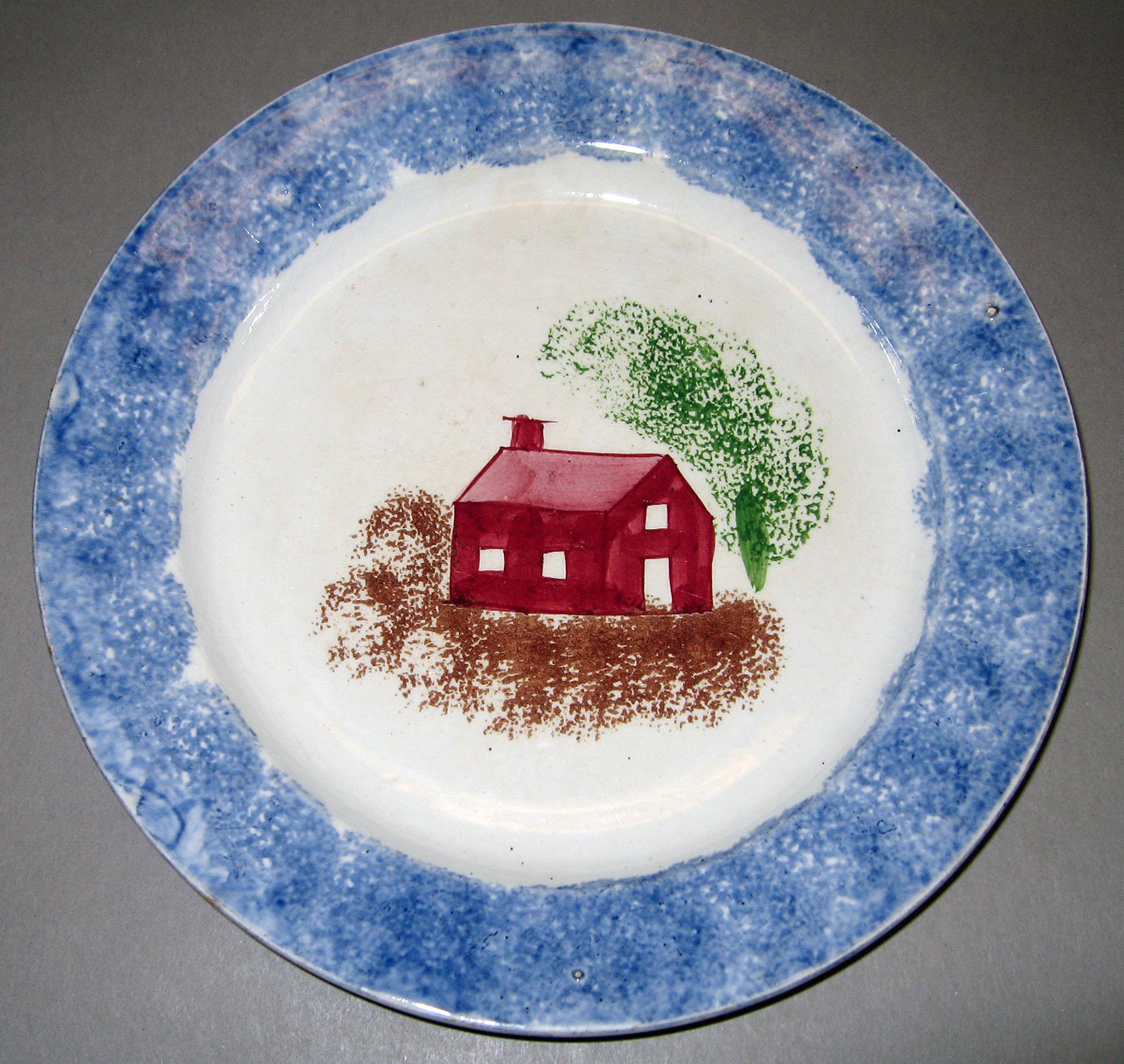 1965.0825.001 Spatterware plate