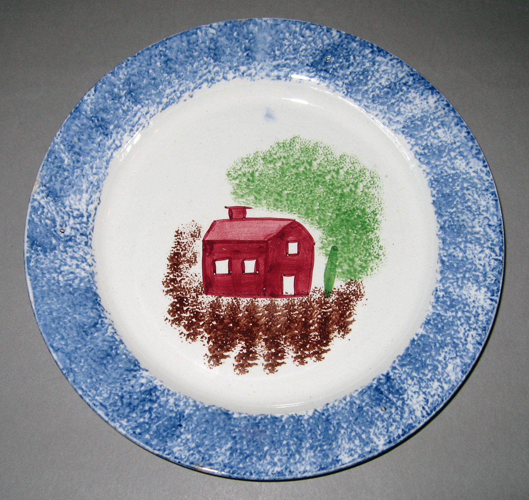 1965.0825.002 Spatterware plate