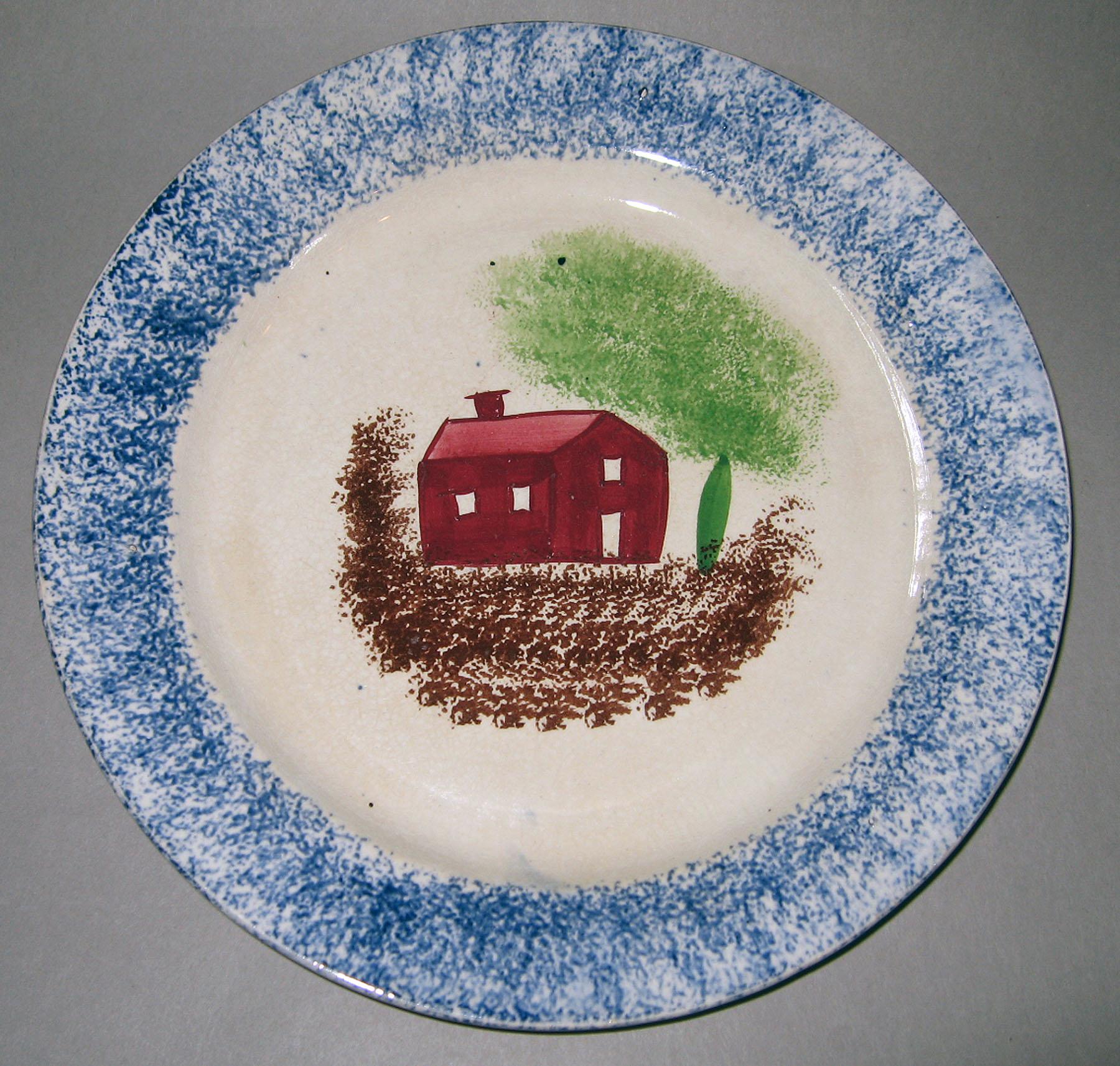 1965.0825.005 Spatterware plate
