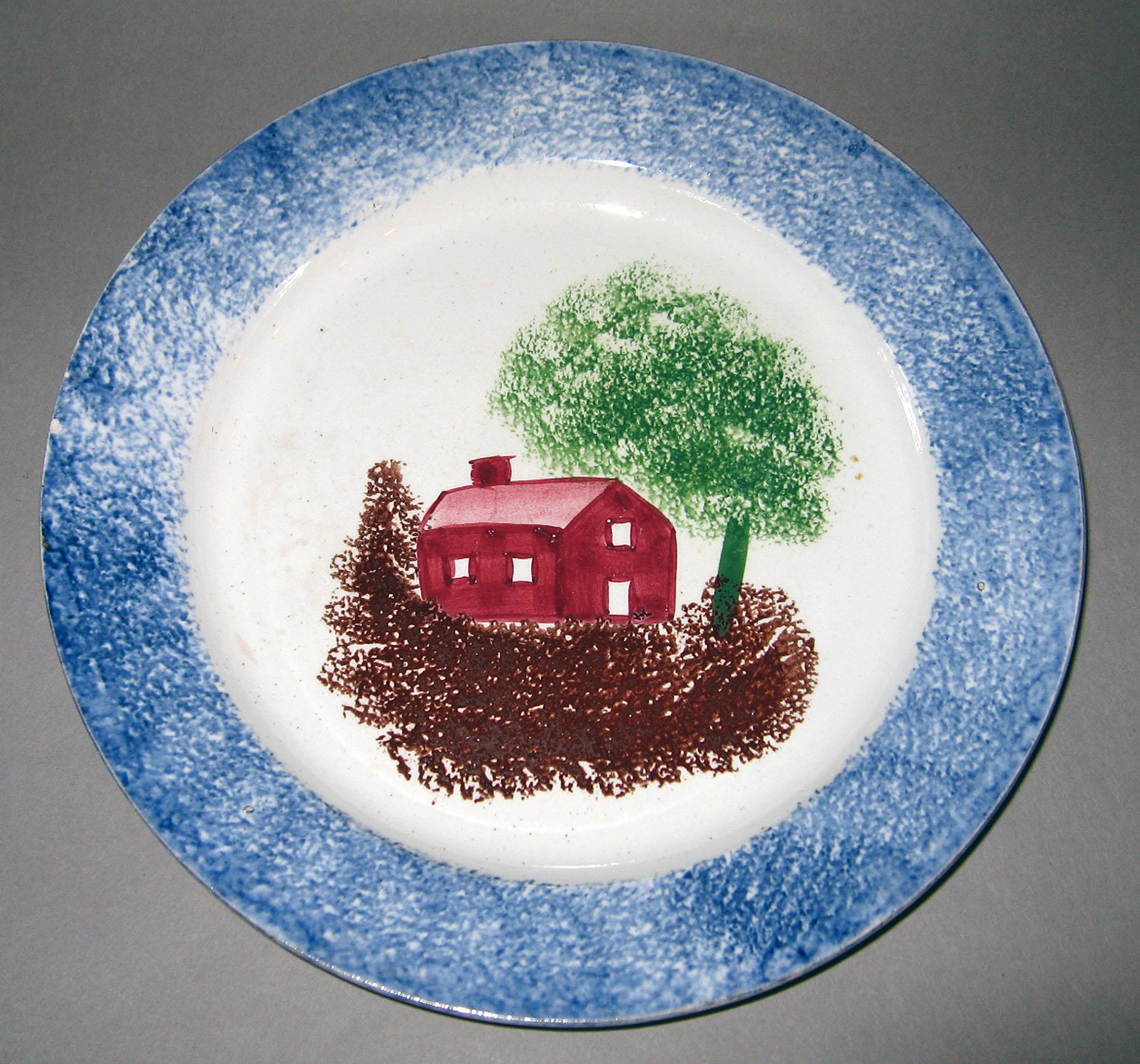 1965.0825.006 Spatterware plate