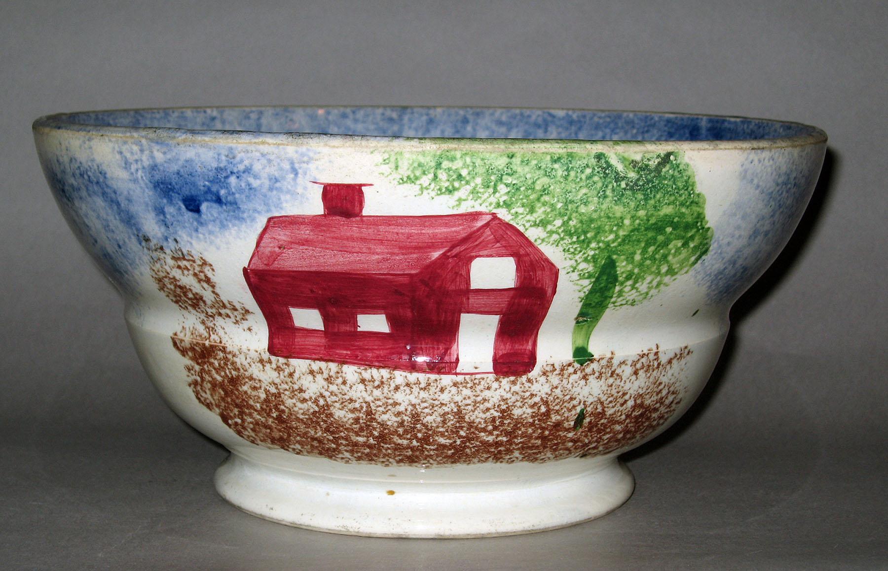 1965.0826.001 Spatterware bowl