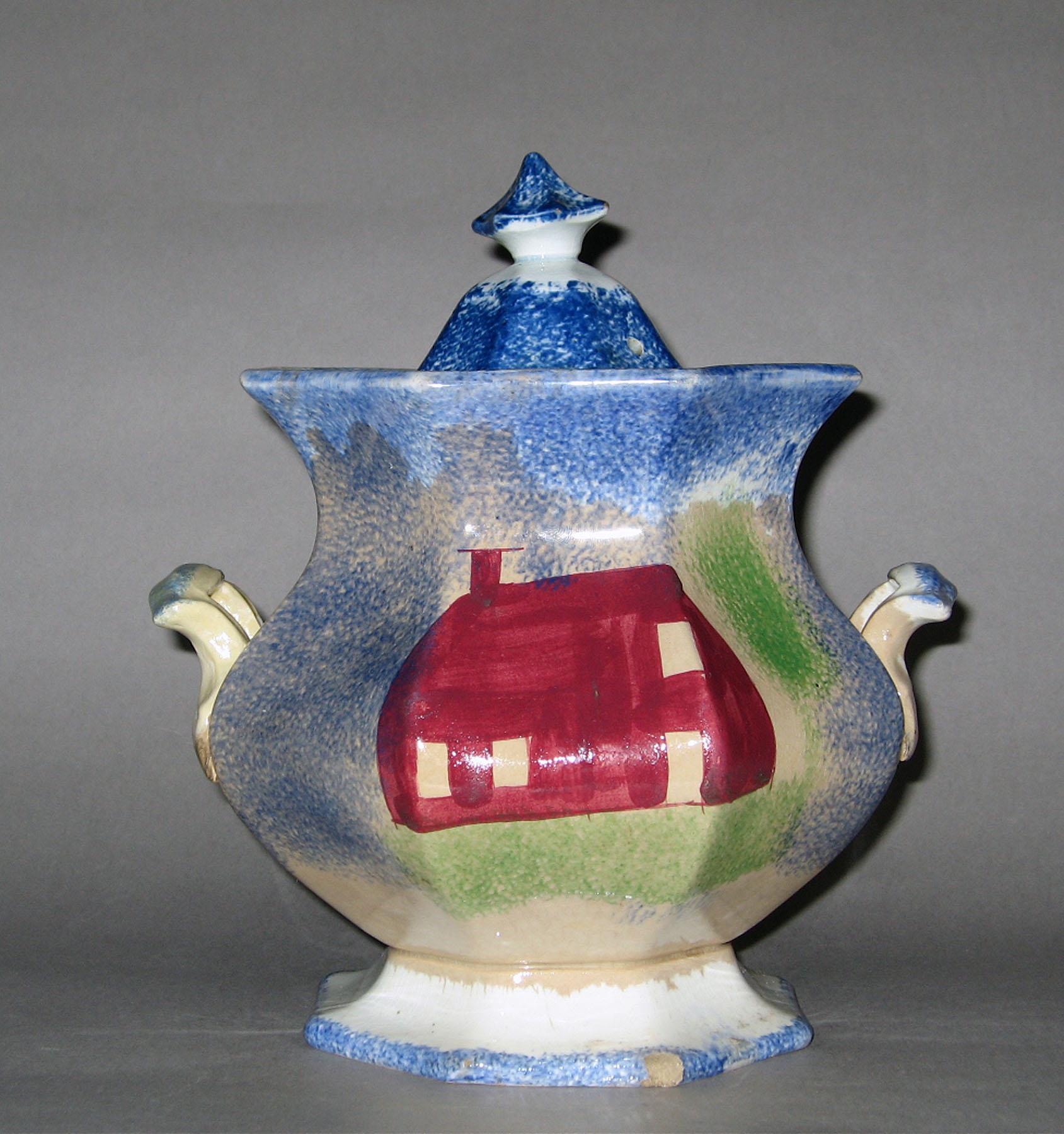 1965.0829 Spatterware sugarbowl