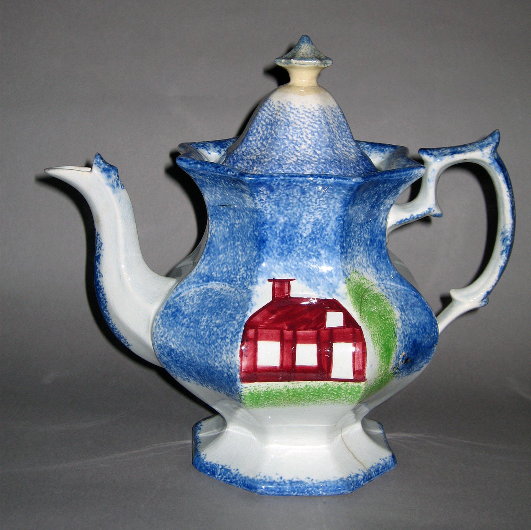1965.0830 Spatterware teapot