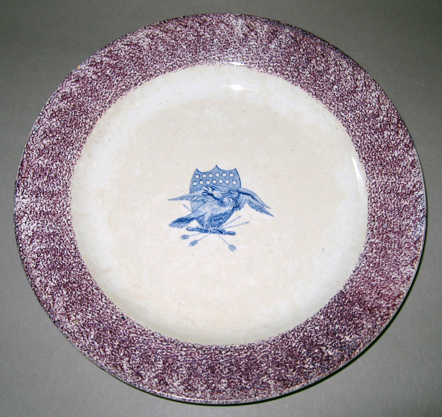 1965.0872 Spatterware plate