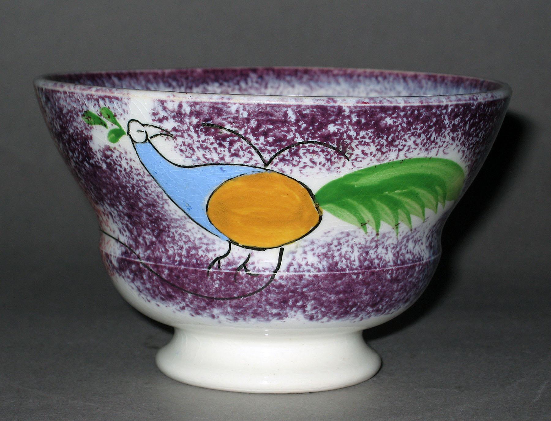 1965.0890 Spatterware teabowl