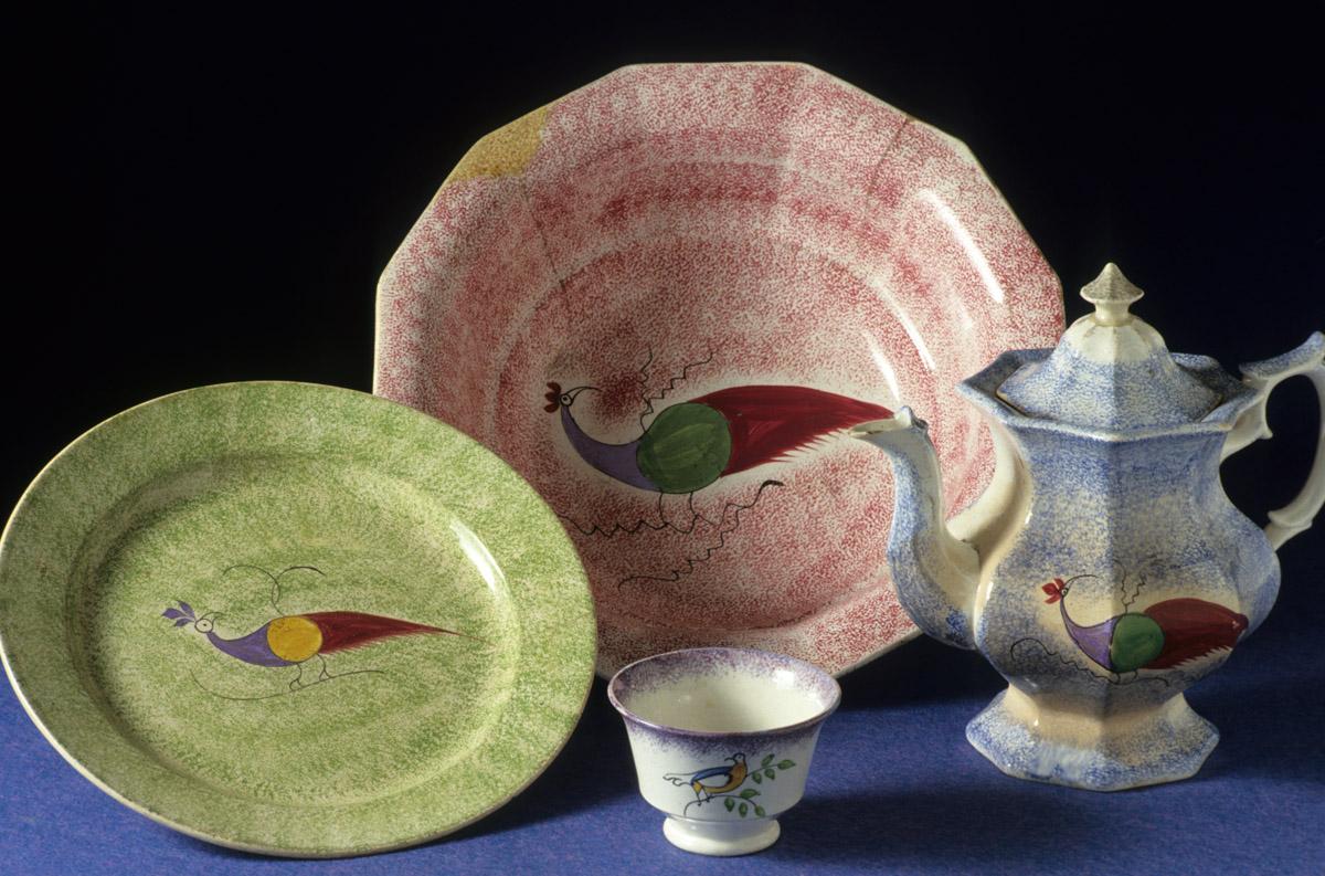 1965.1061, 1965.0891, 1965.1089, 1965.1067 Spatterware group