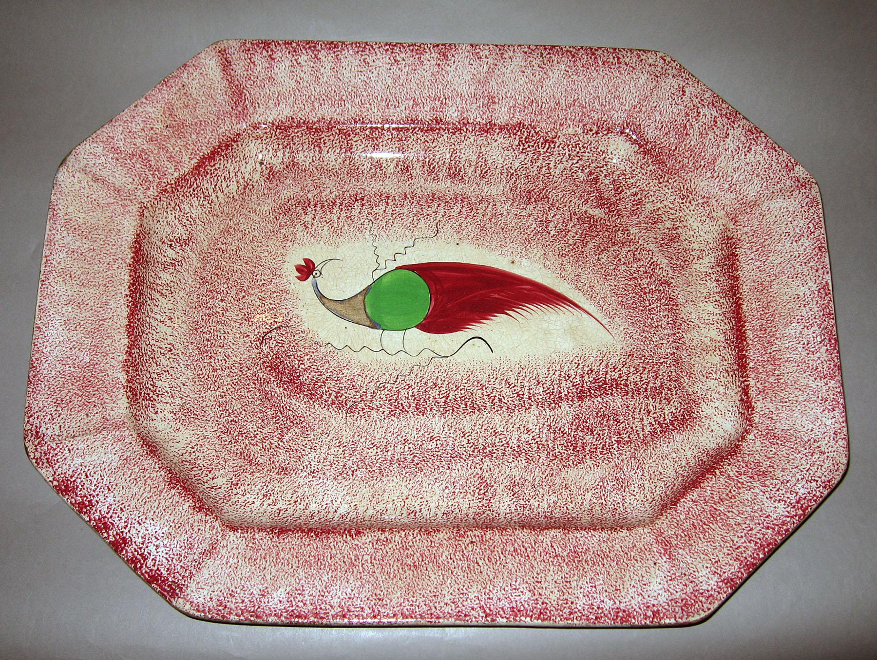1965.0894.003 Adams peafowl dish