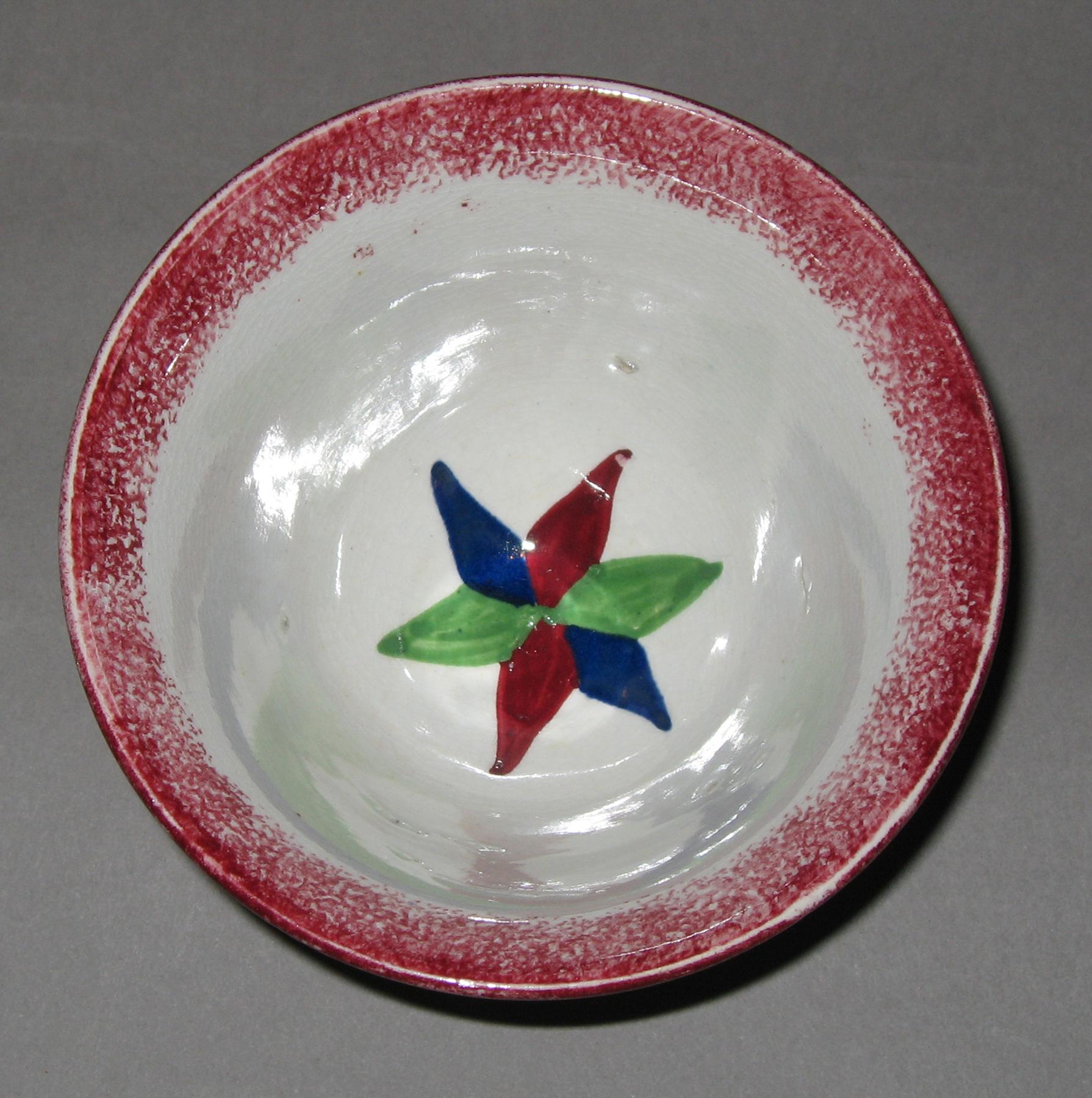 1965.0903.001 Spatterware teabowl (top)