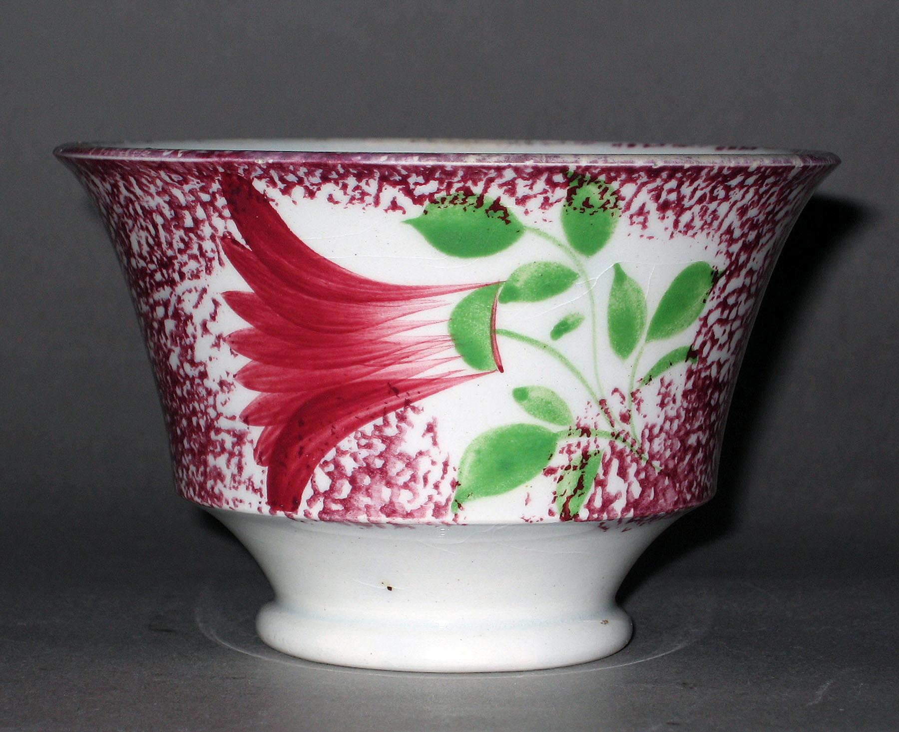 1965.0920 A Spatterware teabowl