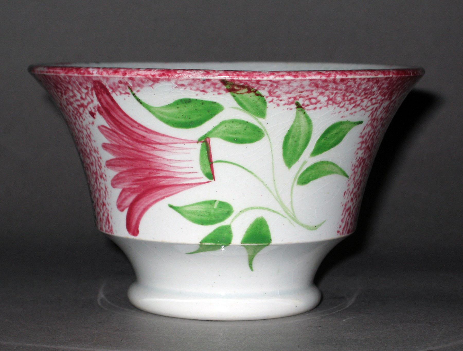 1965.0921 A Spatterware teabowl
