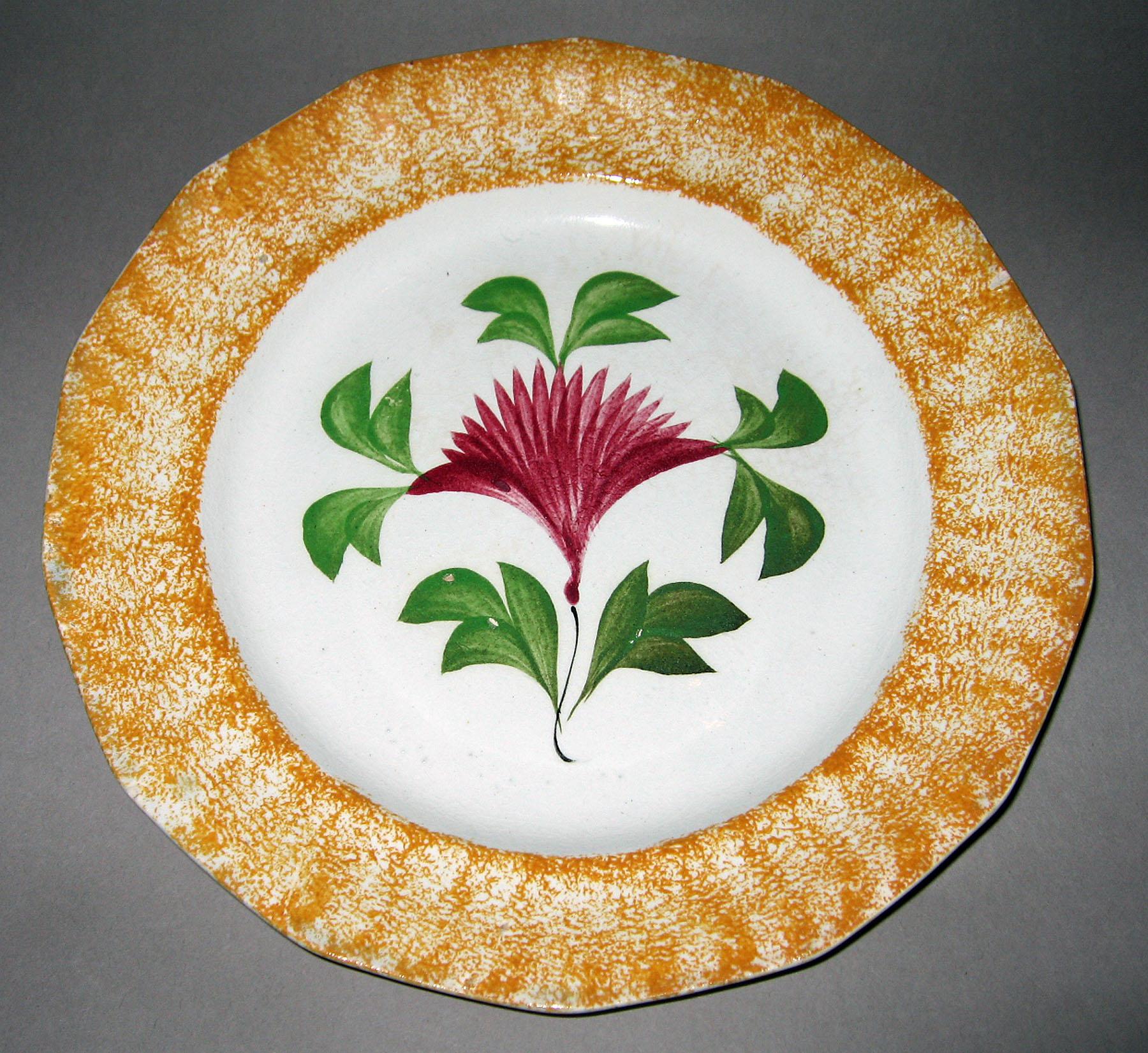 1965.0927.004 Spatterware plate